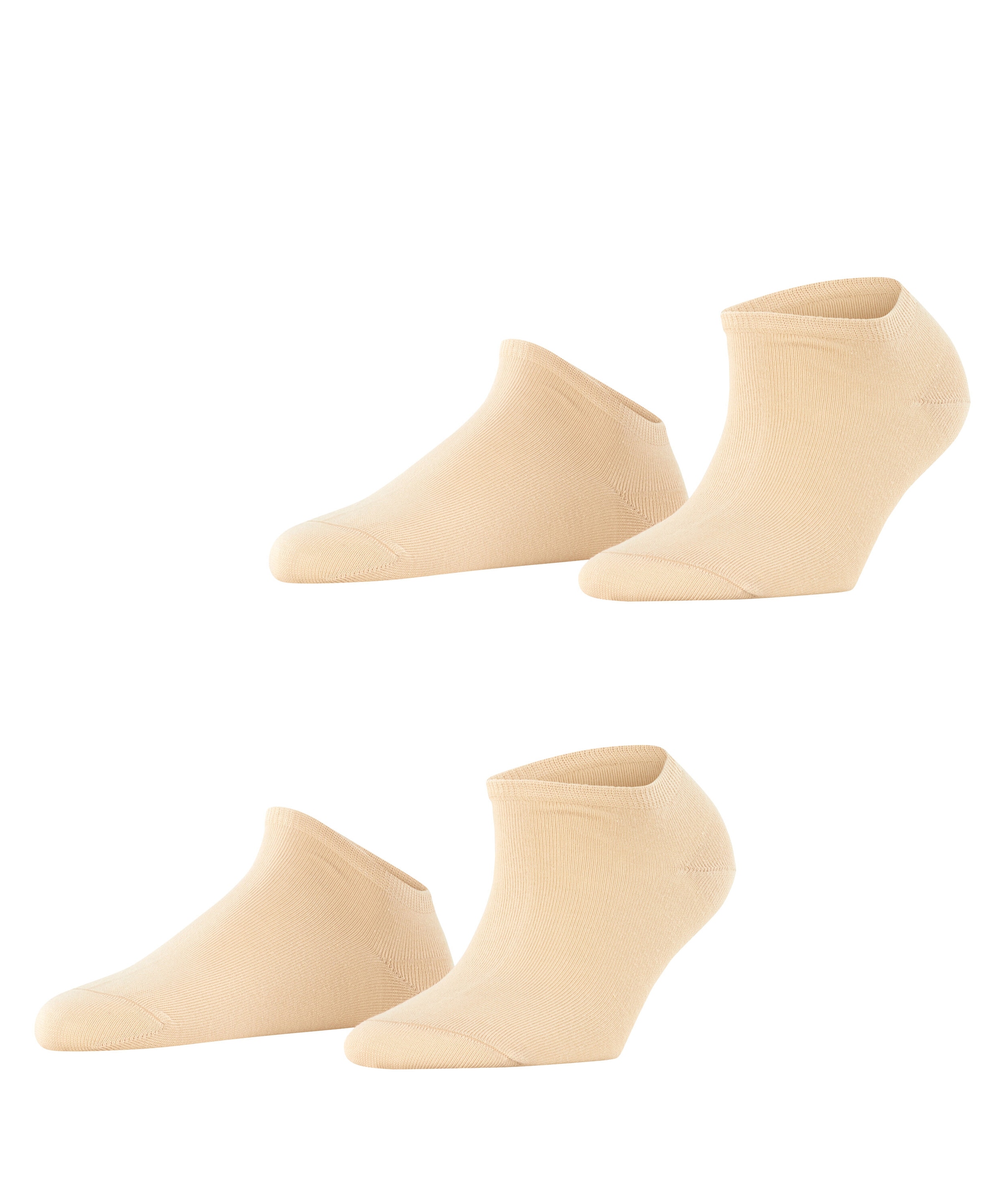 Esprit Sneakersocken »Uni« 2 Paar,  verstärkt, knöchelfrei und aus weichem Material Baumwolle