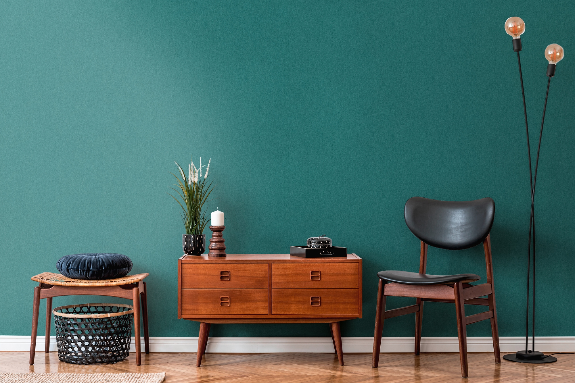 A.S. Création Vliestapete »Attractive 2 Mustertapete« gemustert | matt | neutral glatt Unitapete glatt Hellgrau einfarbig Tapeten Wohnzimmer modern Design