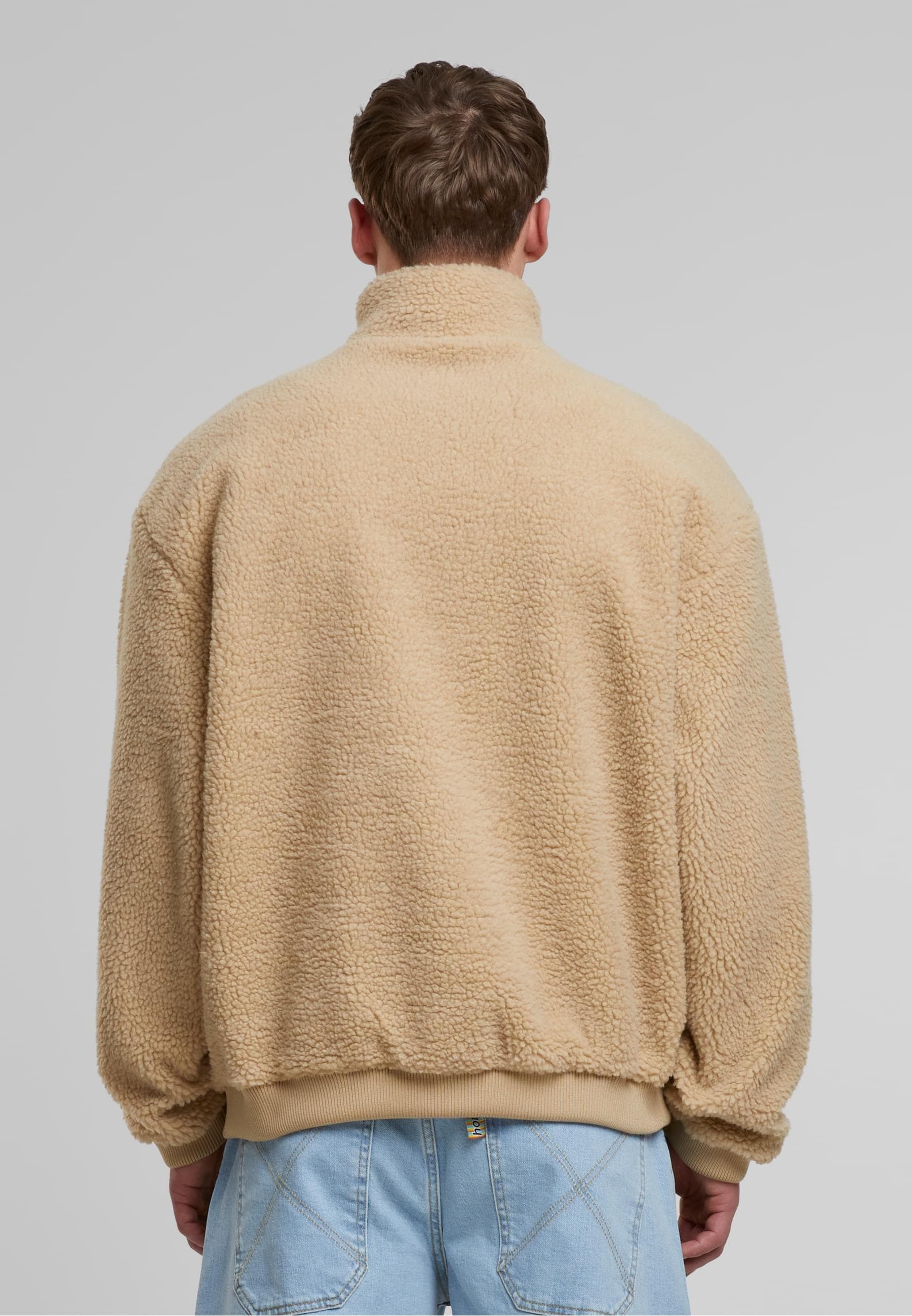 URBAN CLASSICS Kapuzensweatshirt »Urban Classics Oversized Teddy Troyer«, (1 tlg.)