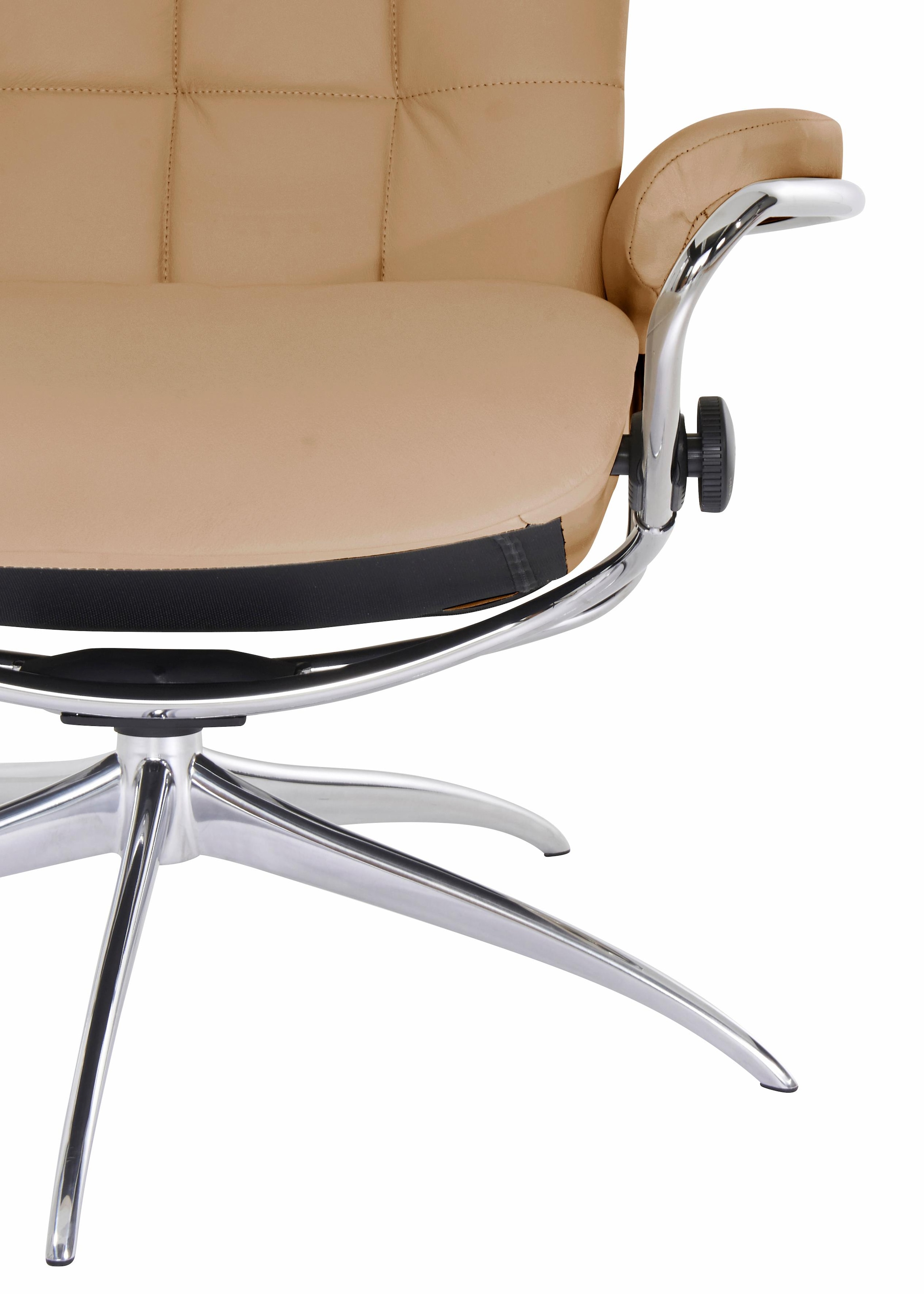 Stressless® Relaxsessel »London«, (Set, Relaxsessel mit Hocker), mit Hocker, High Back, mit Star Base, Gestell Chrom