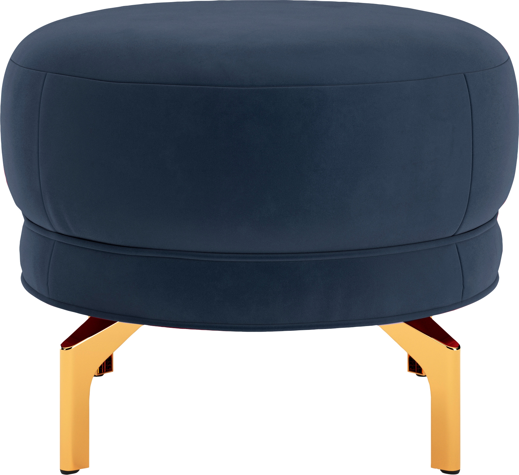 sit&more Polsterhocker "Orient 3" goldfarbene Metallfüße