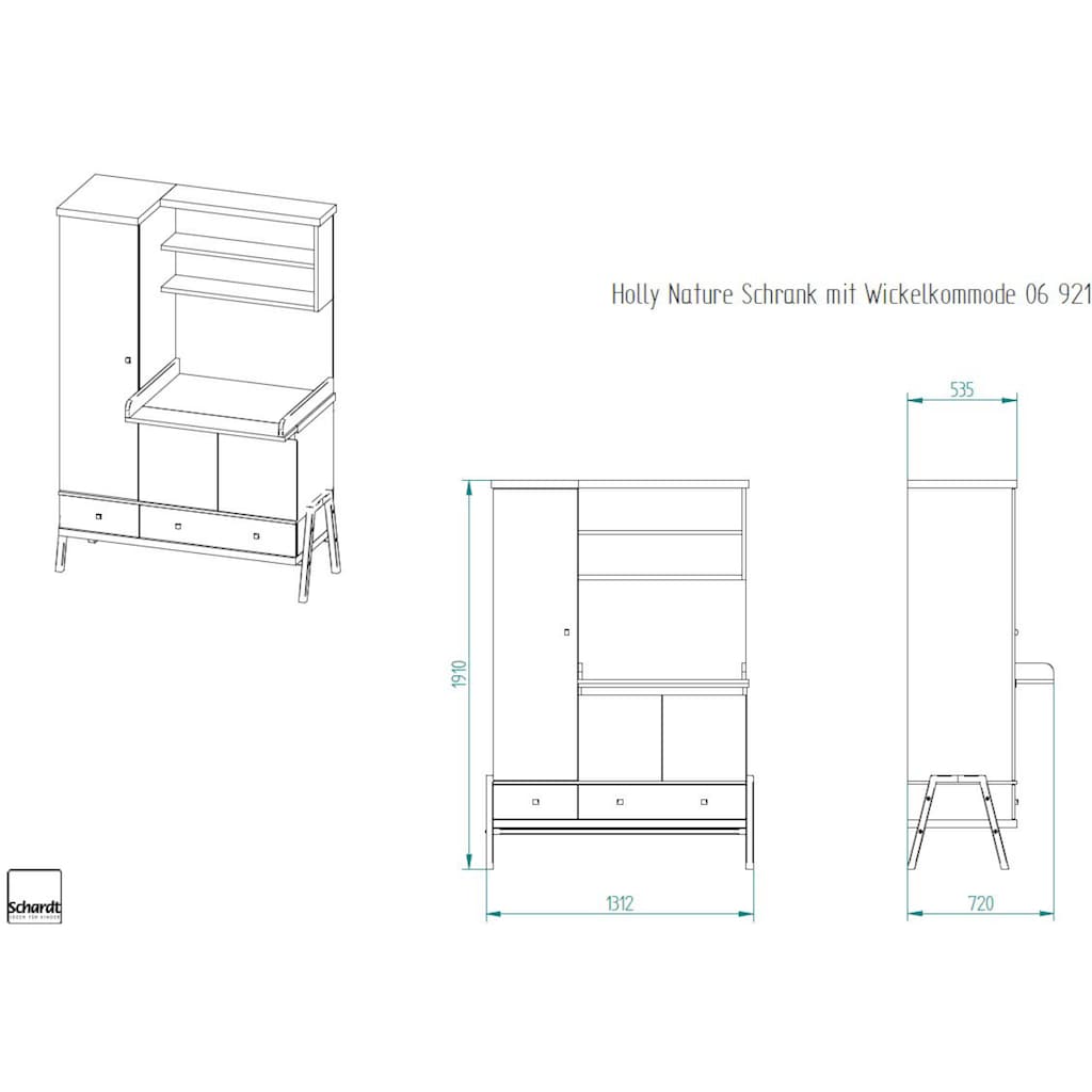 Schardt Kinderkleiderschrank »Holly Nature«