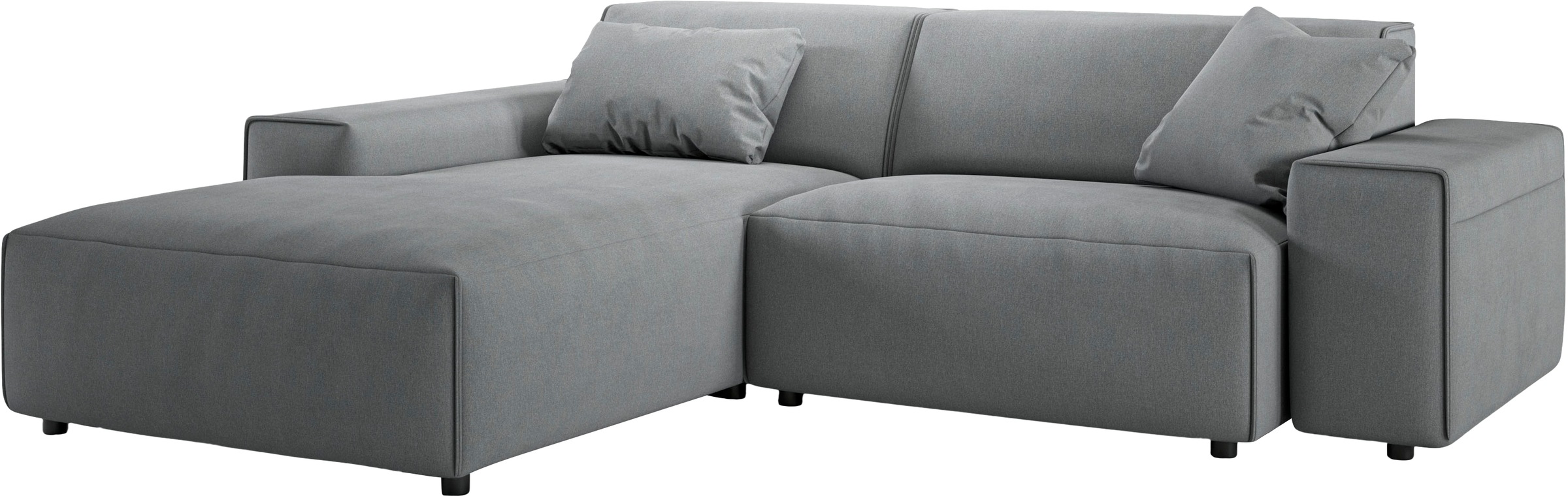 andas Ecksofa »Glimminge L-Form auch in Breitcord, Feincord + Easy care-Bezug,«, Breite 234, Zierkissen