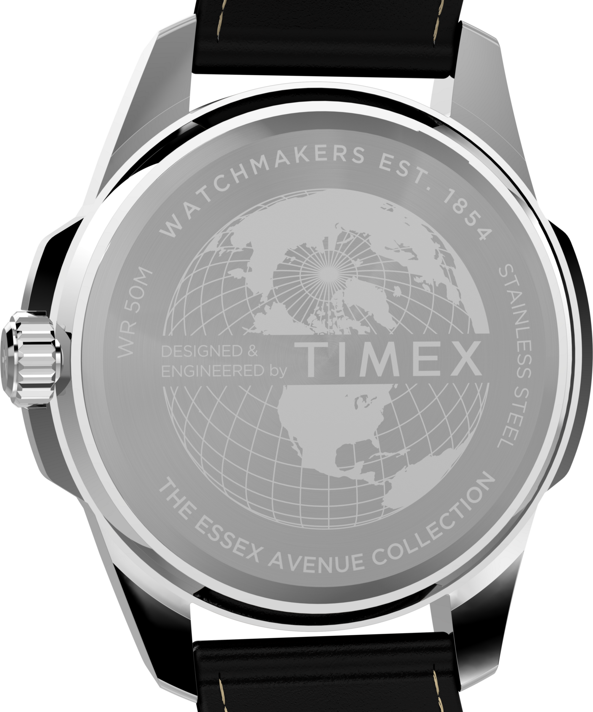 Timex Quarzuhr »ESSEX« Armbanduhr, Herrenuhr, Lederarmband, Datum, Leuchtzeiger