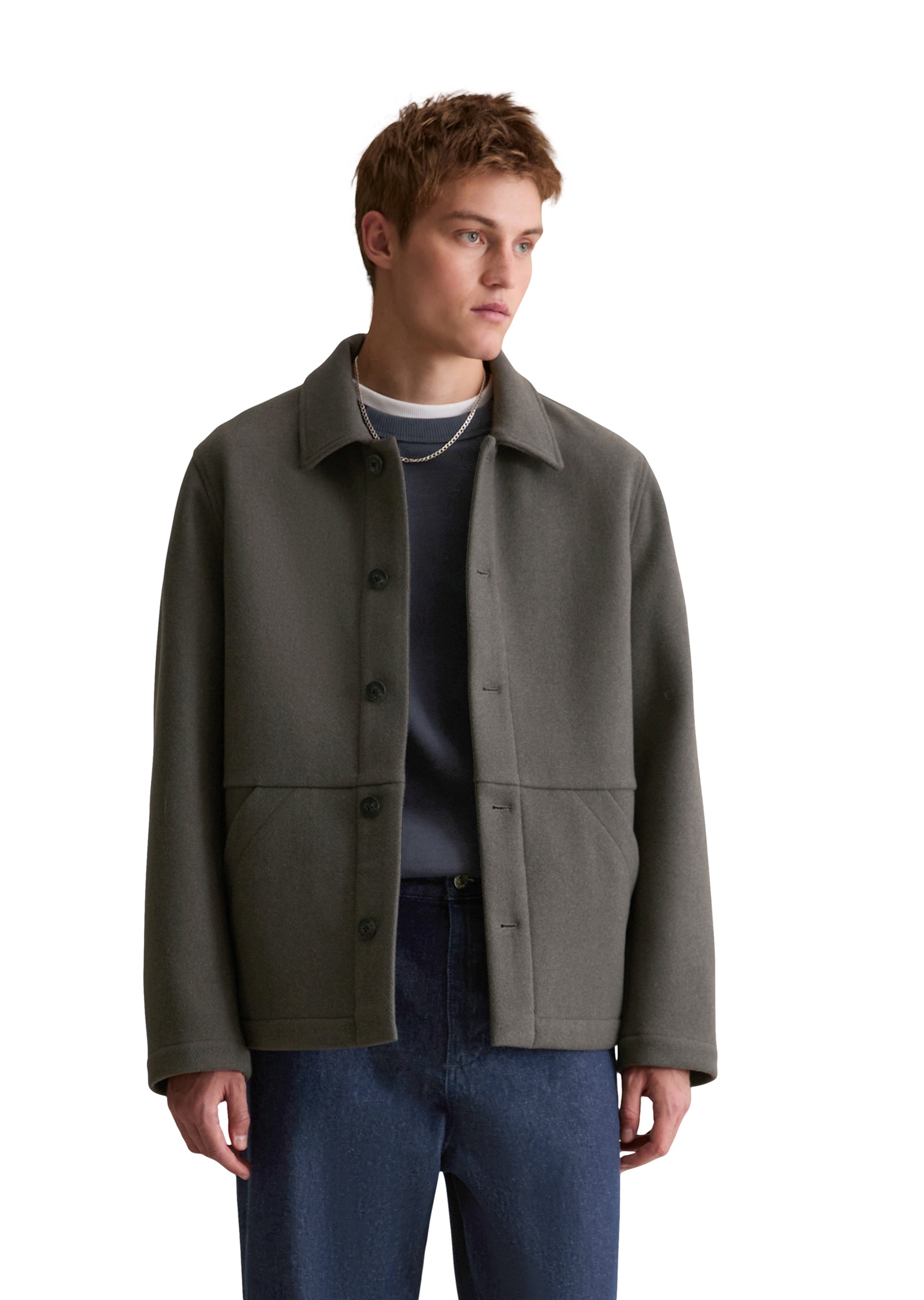 Marc OPolo DENIM Outdoorjacke "aus Wolle-Mix mit Recycling-Anteil", ohne Ka günstig online kaufen