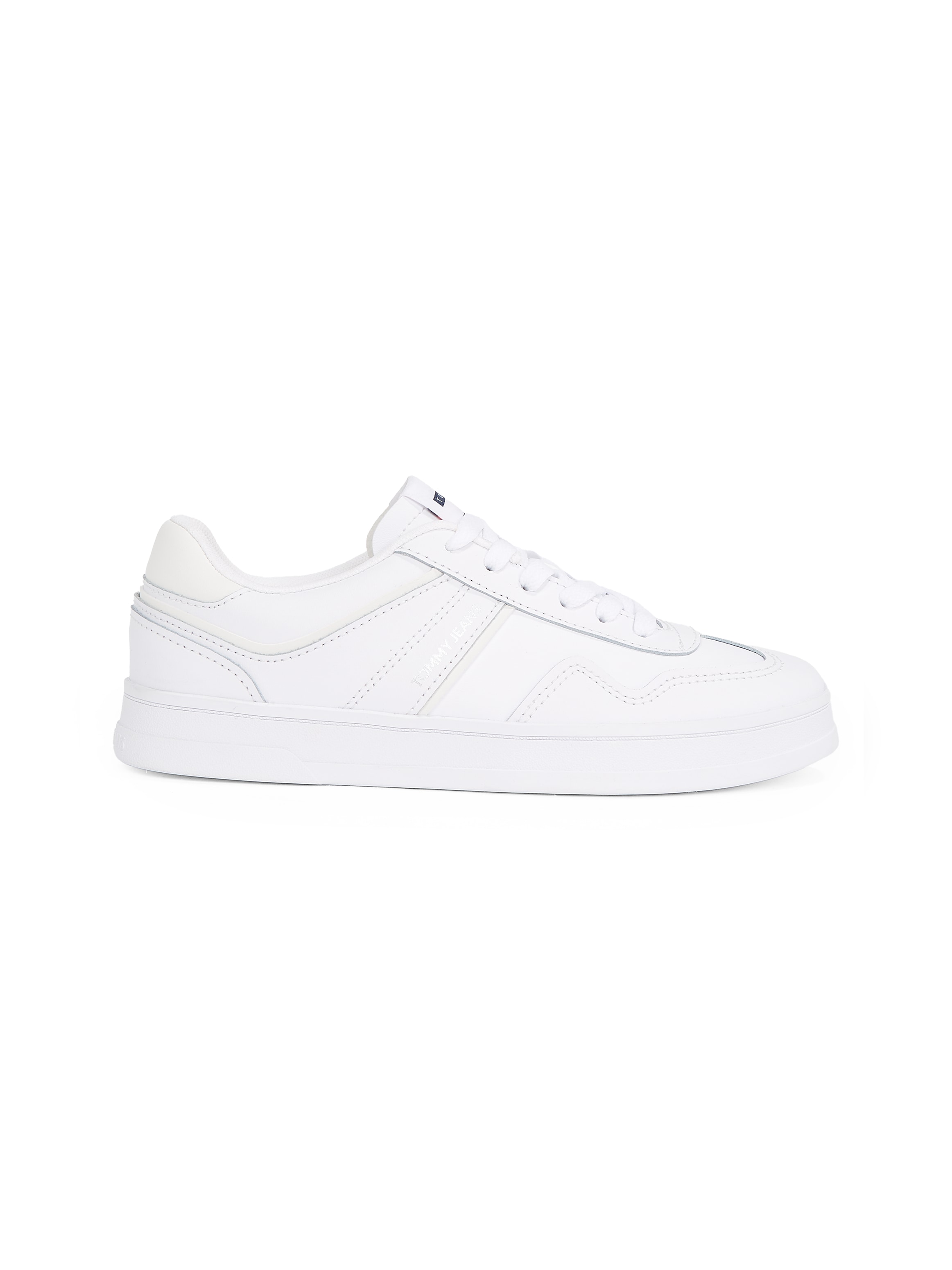 Tommy Jeans Plateausneaker »THE GREENWICH LEATHER«, Freizeitschuh, Halbschuh, Schnürschuh im Basket-Look