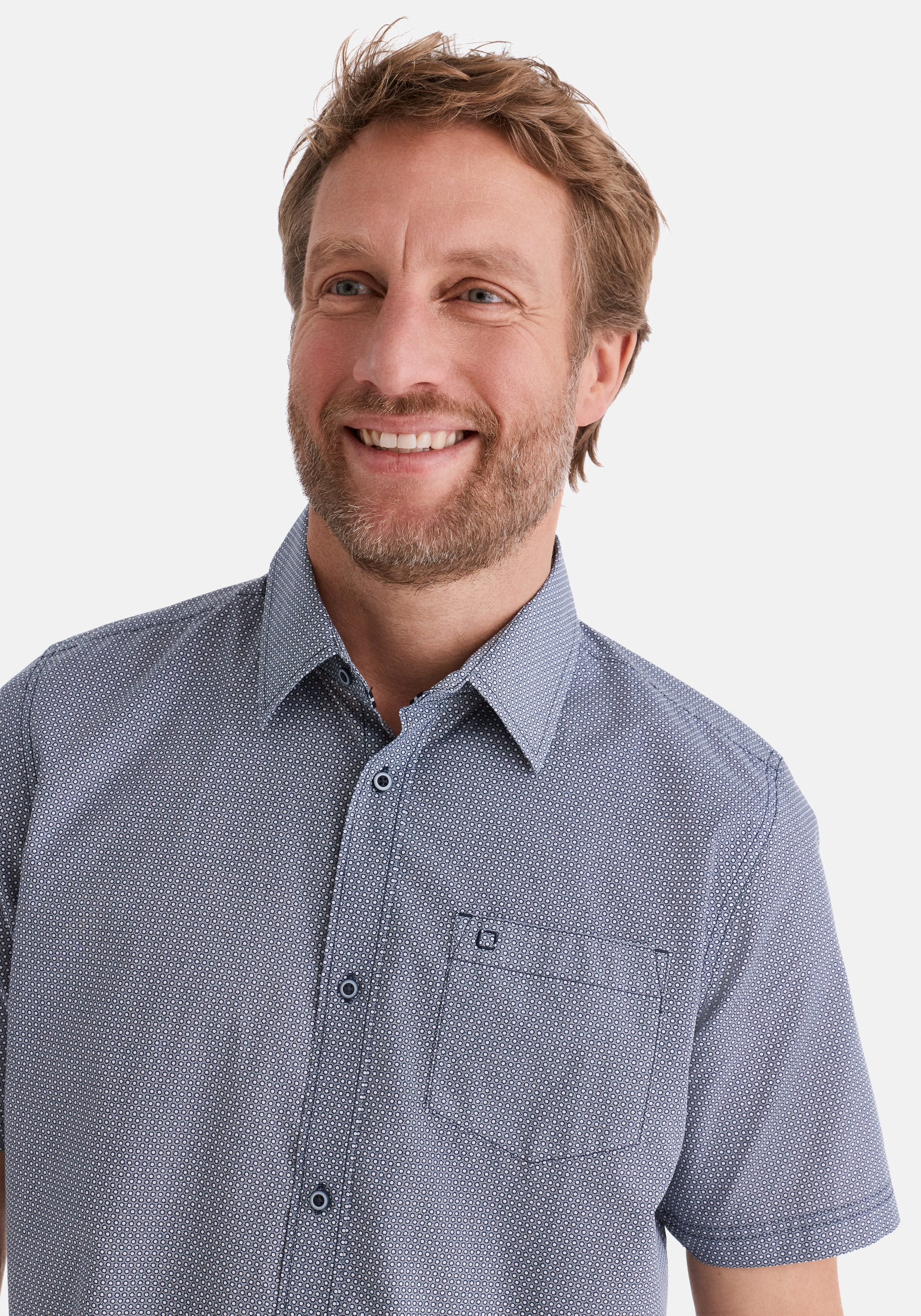 Stooker Men Kurzarmhemd »HUDSON Kurzarm-Hemd« Stooker HUDSON Herren Kurzarmhemd Regular Fit