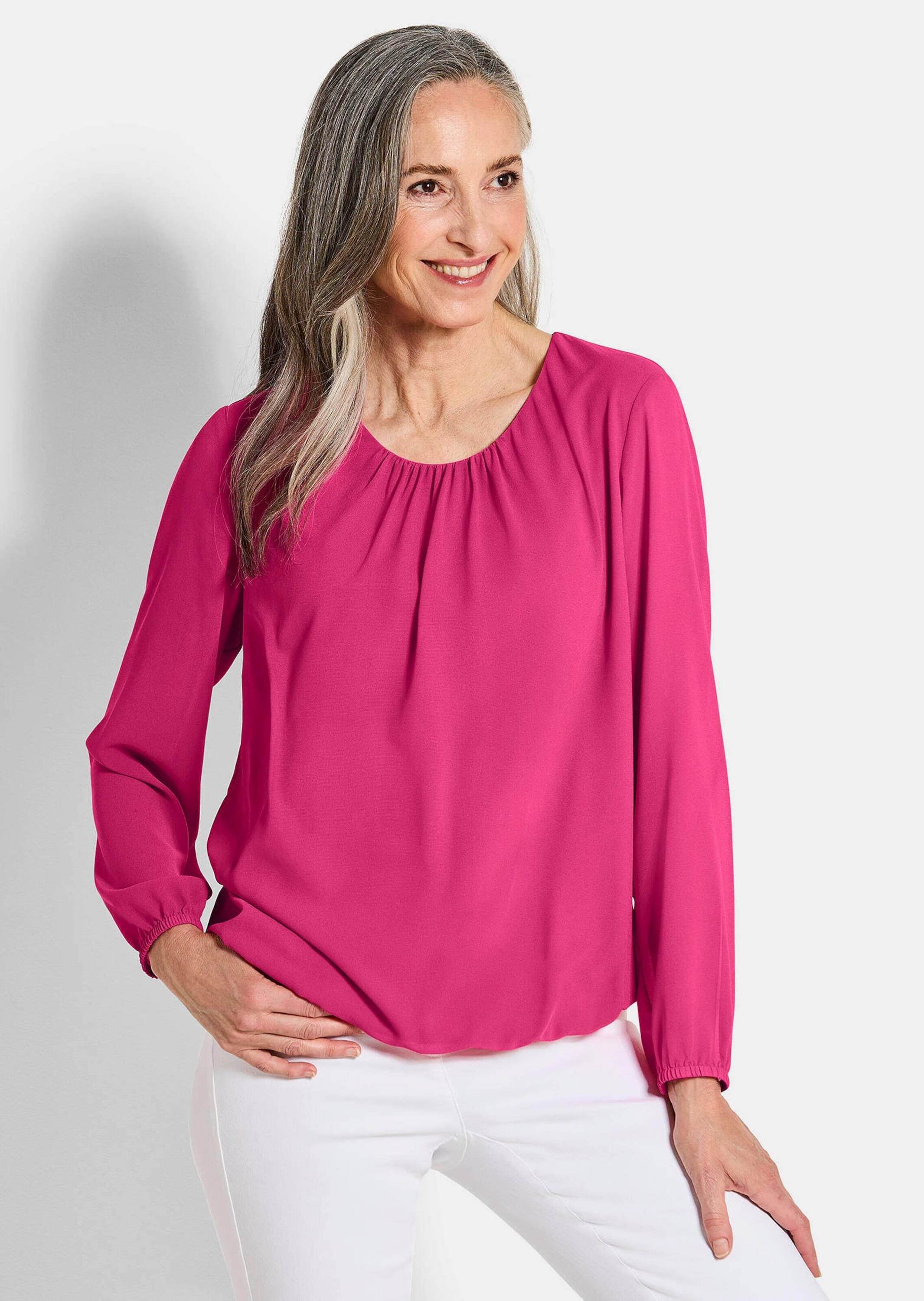 GOLDNER Klassische Bluse »Elegante Bluse aus Chiffon«