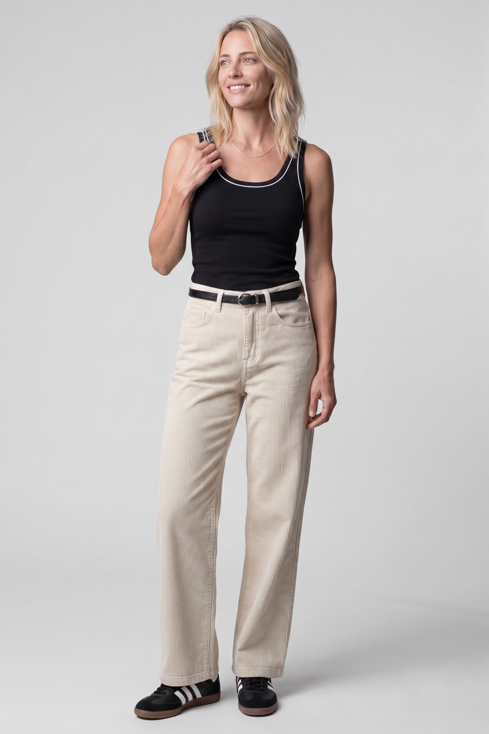 Alife & Kickin »Damen ElinAK A Tanktop, Shirt« Ripp-Tanktop mit doppelter Kontrastpaspel