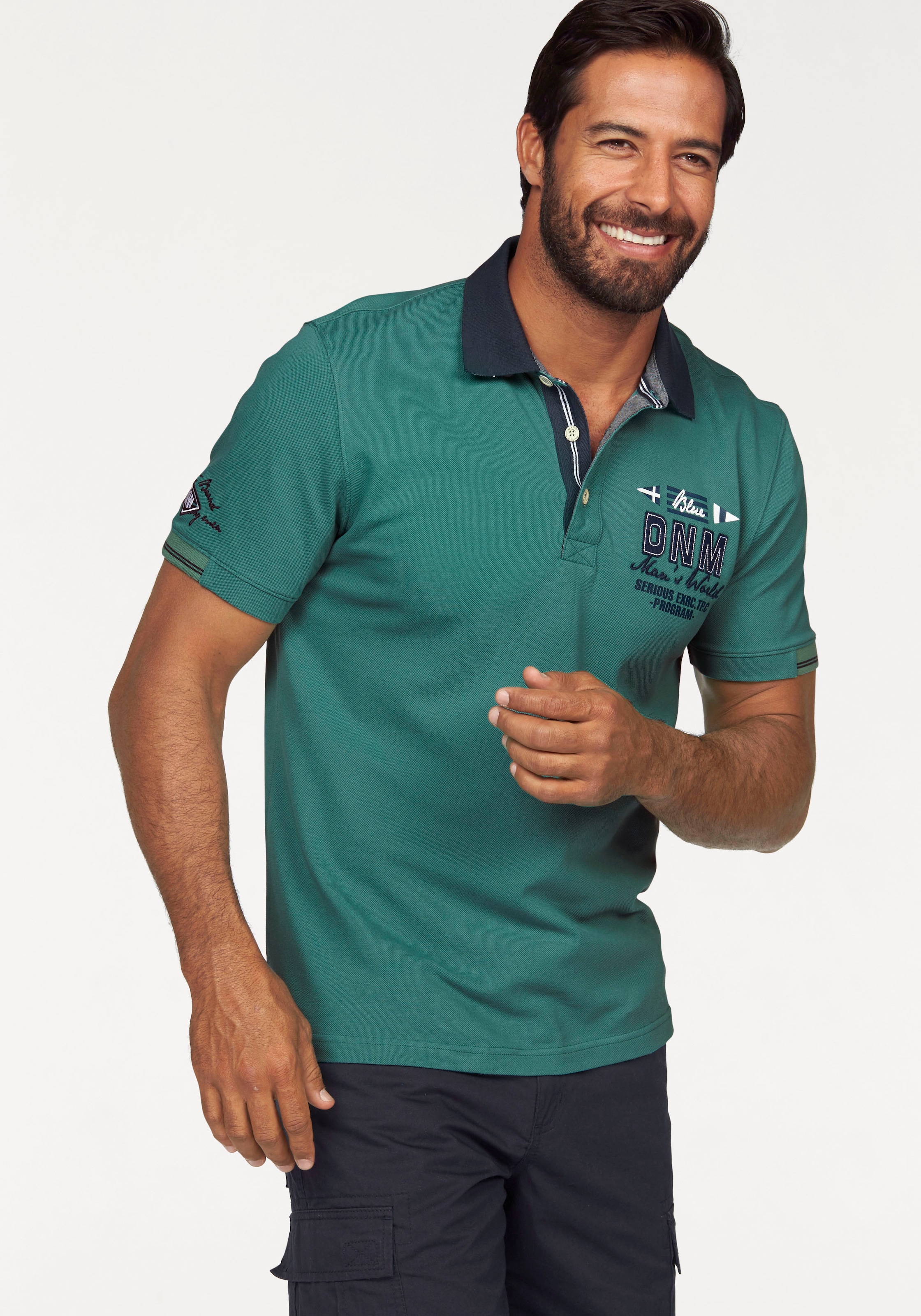 Mans World Poloshirt Kurzarm, mit Polokragen, für sportliche Aktivitäten günstig online kaufen