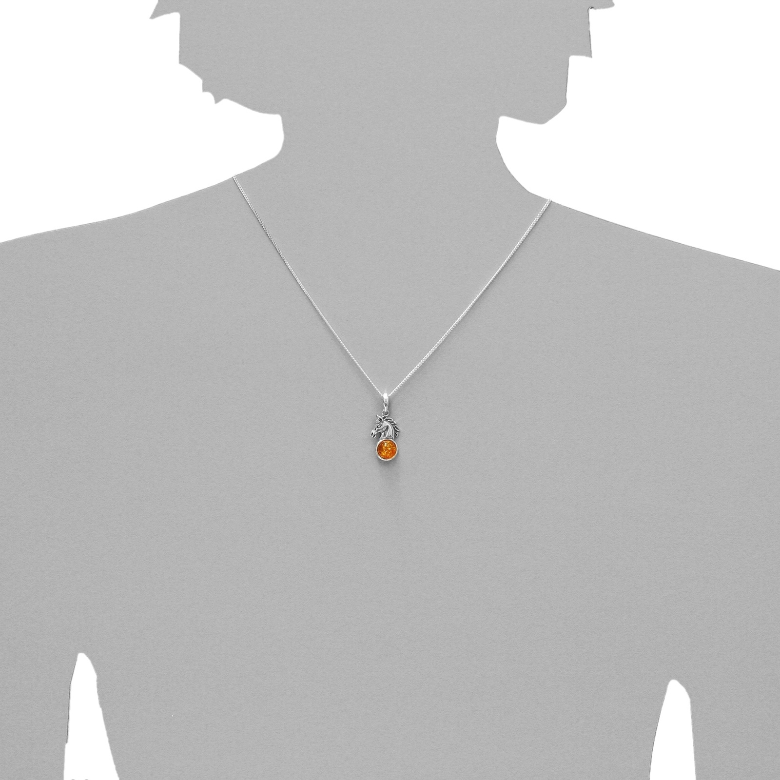 OSTSEE-SCHMUCK Kettenanhänger »Ostsee-Schmuck Anhänger Pferdekopf Anhänger Pferdekopf«, (1 tlg.)