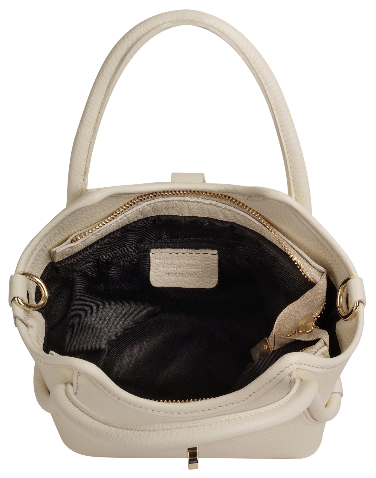 forty° Henkeltasche »CALDRINA - S« echt Leder, Made in Italy