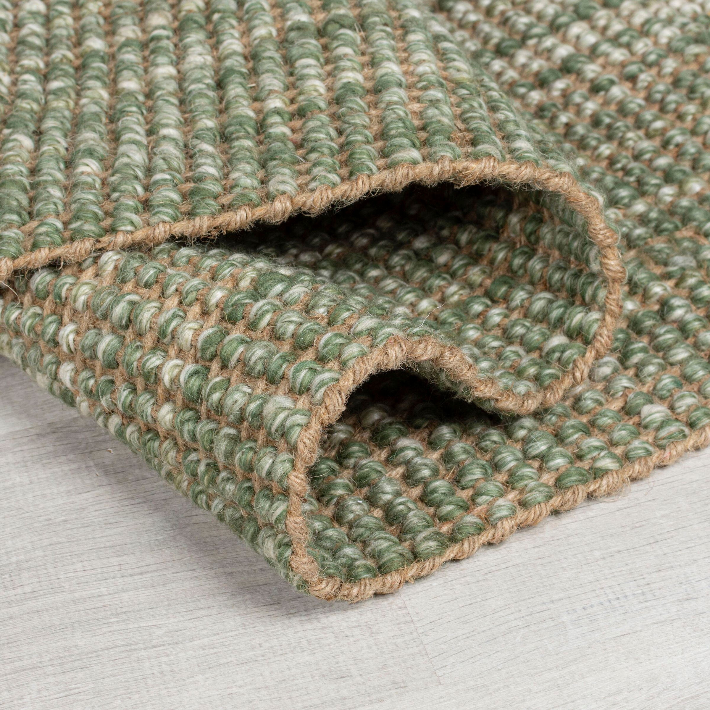 FLAIR RUGS Läufer »Jute Ombre«, rechteckig, 8 mm Höhe
