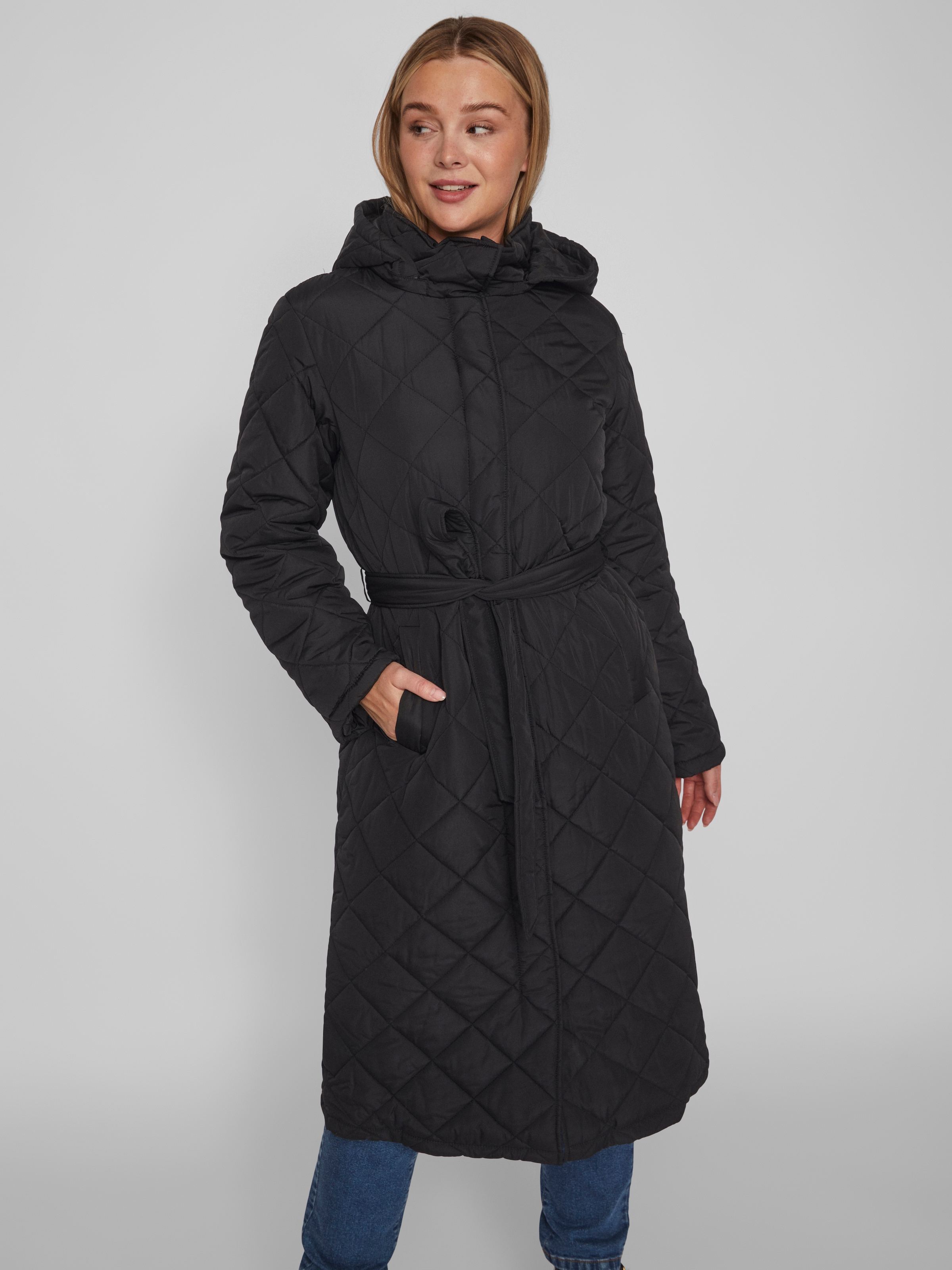 Vila Fellimitatmantel "VIKANTE QUILTED L/S COAT - NOOS" günstig online kaufen