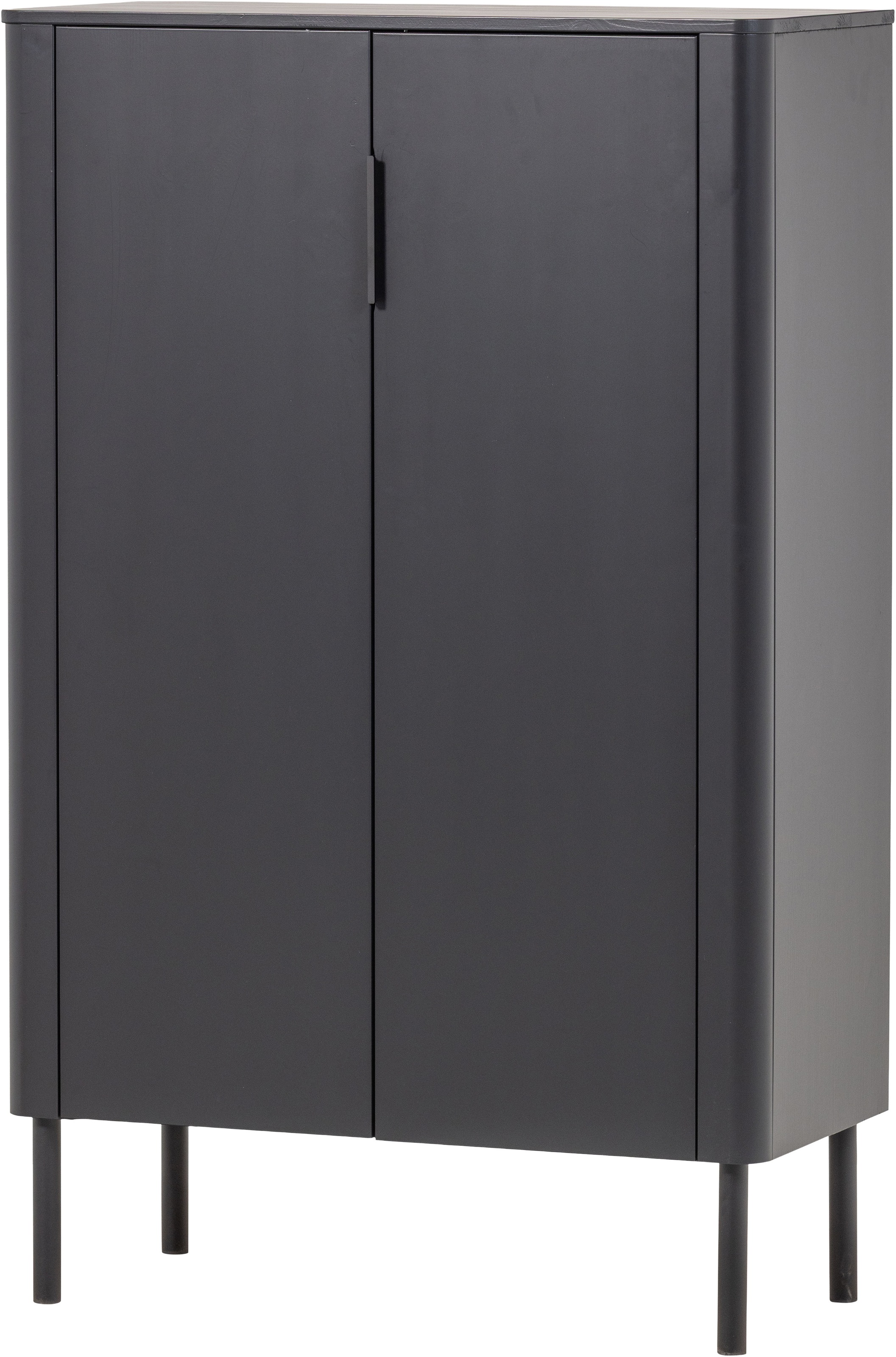 WOOOD Highboard "Gunnar FSC-Mix Massivkiefer mit Dämpfung Funktion, 85 x 39 x 135 cm" Tragkraft 15 kg pro Boden, einfach zu montieren, sichtbare Maserung