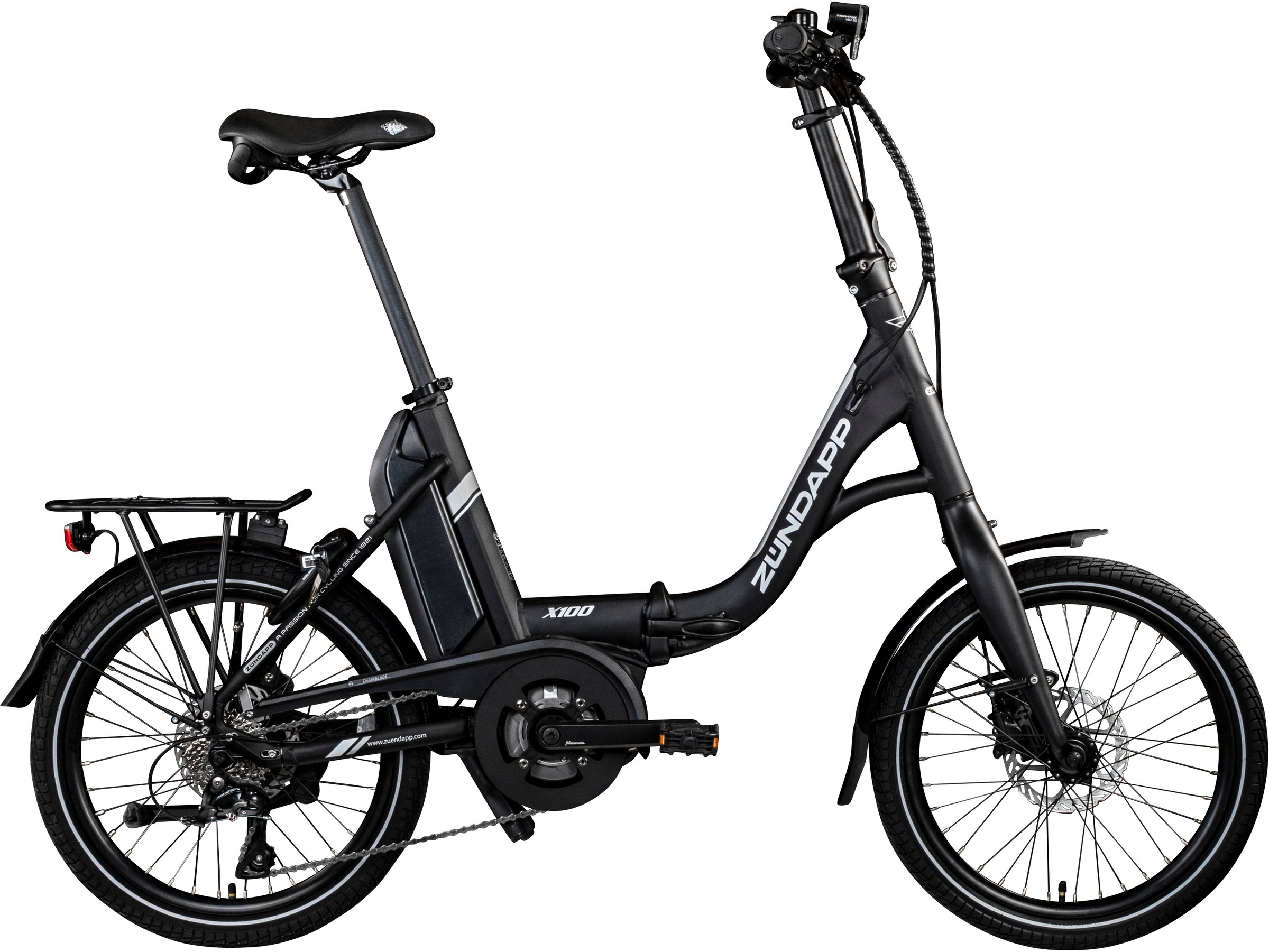 Zündapp E-Bike "X100", 9 Gang, Shimano, Sora, Mittelmotor 250 W, Pedelec, Elektrofahrrad für Damen u. Herren