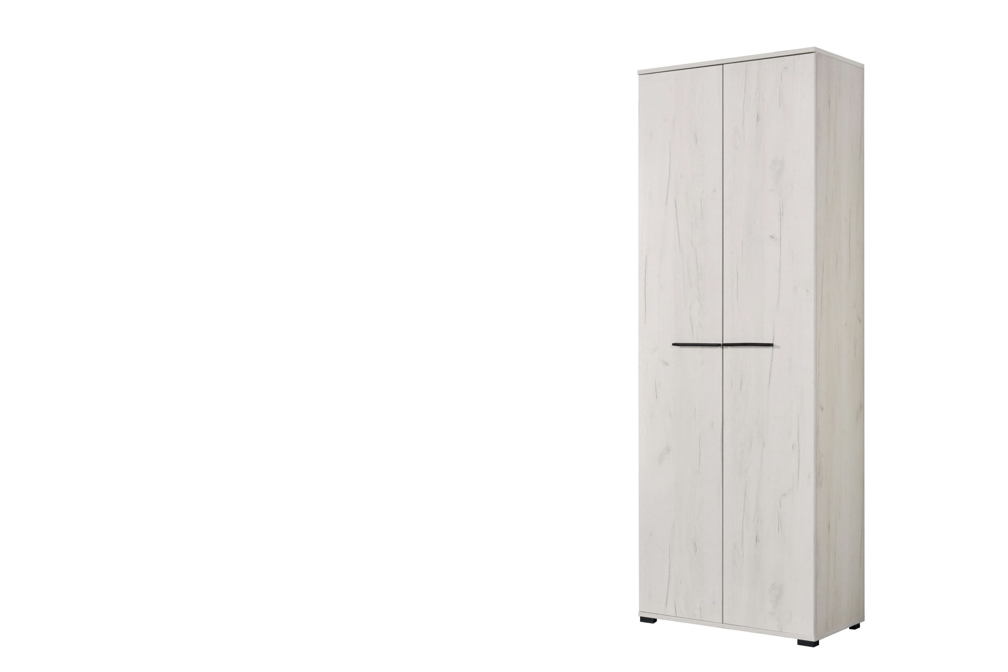 Home affaire Garderobenschrank »Lorca Drehtürenschrank, Dielenschrank , Flurschrank, Mehrzweckschrank« Modernes Design in Eiche-Optik mit ABS-Kanten, 2-türig
