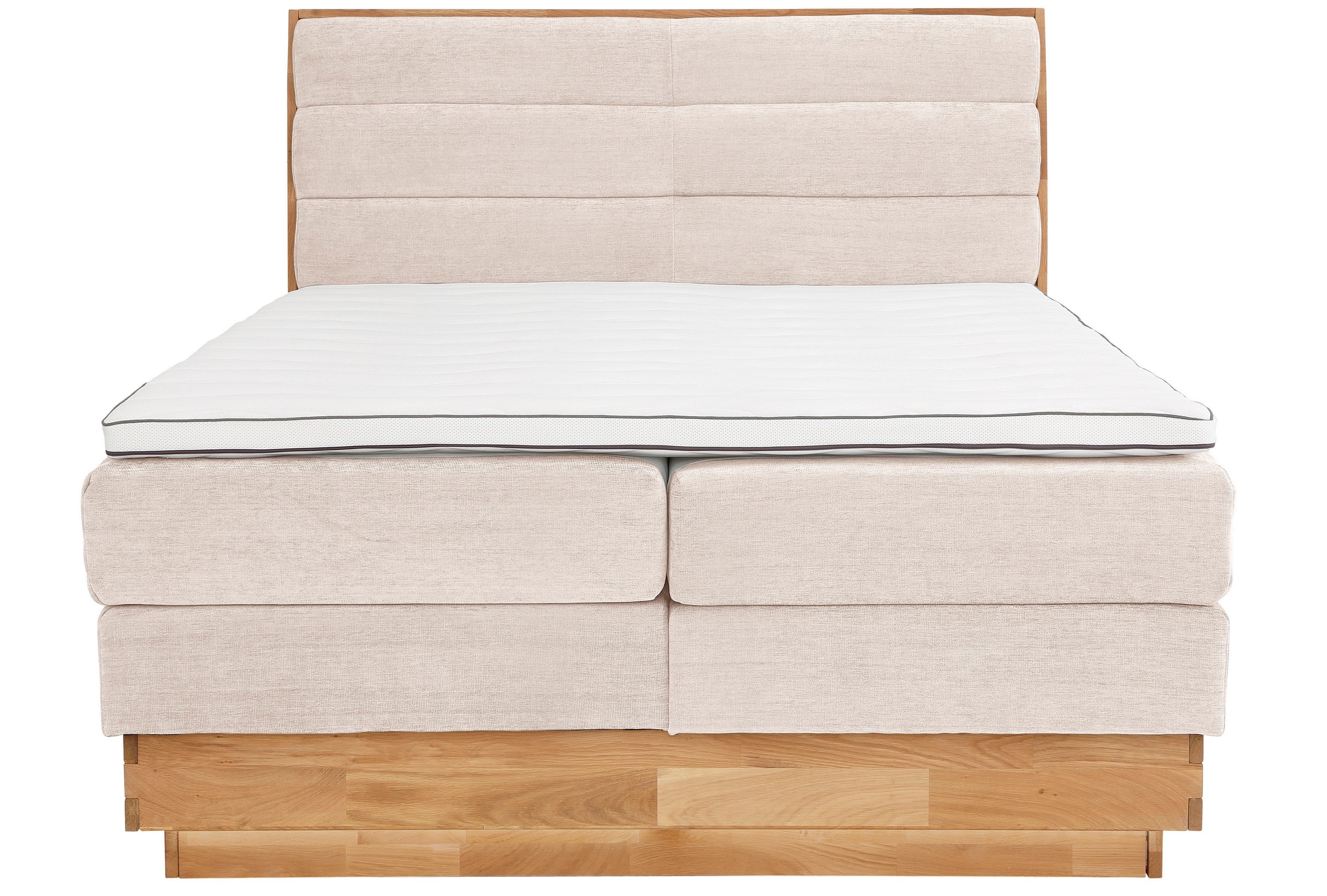 Boxspringbett OTTO HOME "Jenna", beige (sabbia), B:164cm L:216cm, Komplettbetten, Boxspringbett, ohne LED-Beleuchtung, mit zertifizierten, recycelten Bezugsstoffen 8
