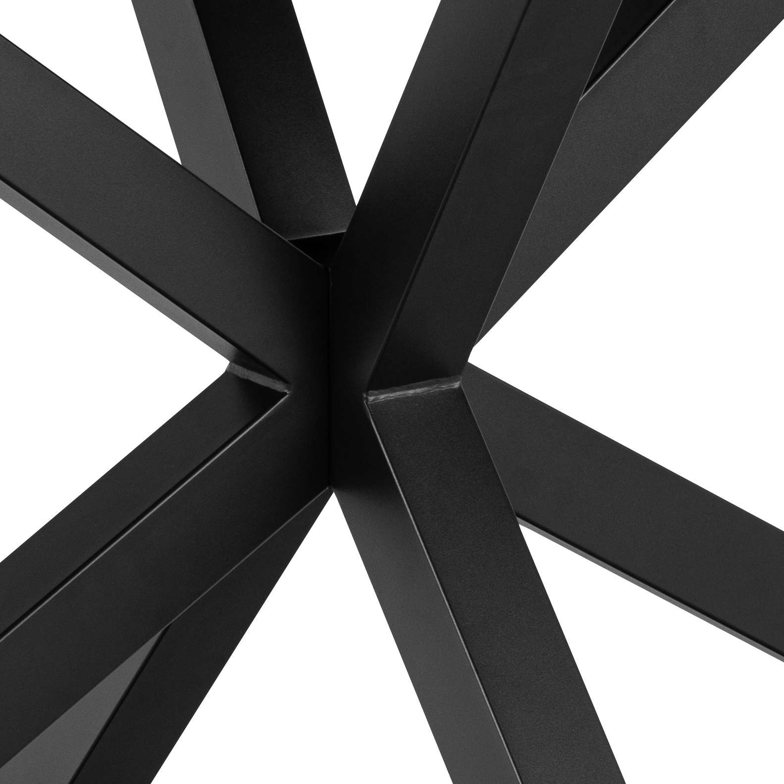 Esstisch ACTONA GROUP "Heaven", , schwarz, grau anista, schwarz, grau anista, B:135cm H:75,5cm T:80cm, Tische, Esstisch, Tisch, Tischplatte aus Keramik, Kreuzgestell, 135x80x75.5cm 2