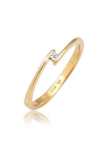 Verlobungsring »Verlobungsring Diamant (0.03 ct.) 585 Gelbgold«