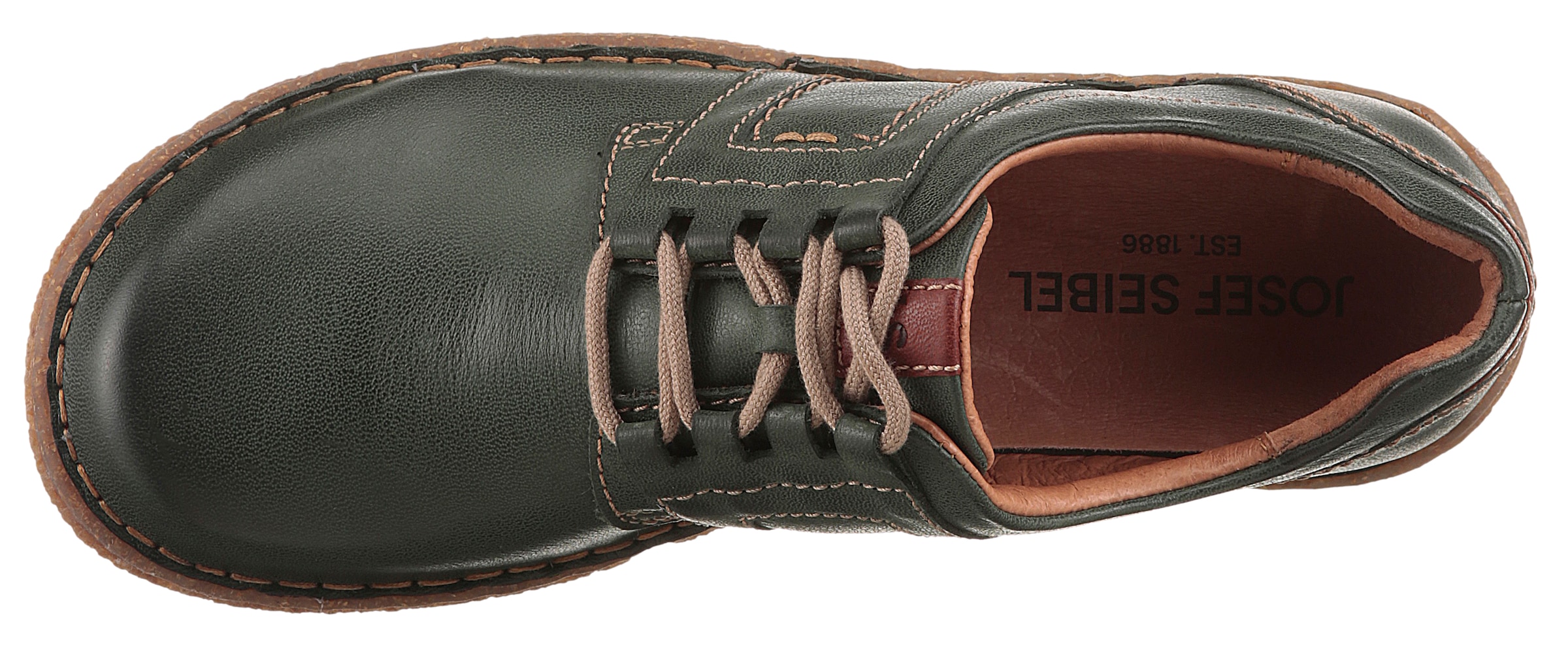 Josef Seibel Schnürschuh »Neele 44«, Freizeitschuh, Komfortschuh mit Wechselfußbett aus Leder