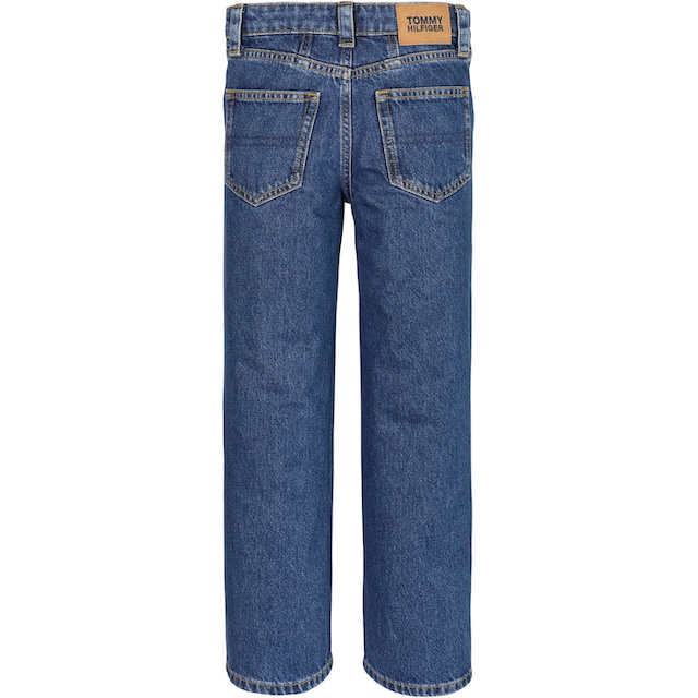 Tommy Hilfiger 5-Pocket-Jeans »GIRLFRIEND MID BLUE«, mit Leder-Brandlabel  am hinteren Bundabschluss günstig kaufen | BAUR