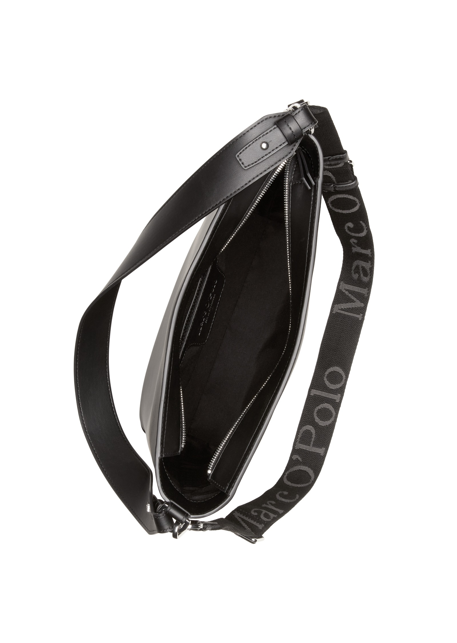 Marc O'Polo Accessories Hobo »VANJA«, Schultertasche, Damen-Handtasche mit langem Logo-Gurtband
