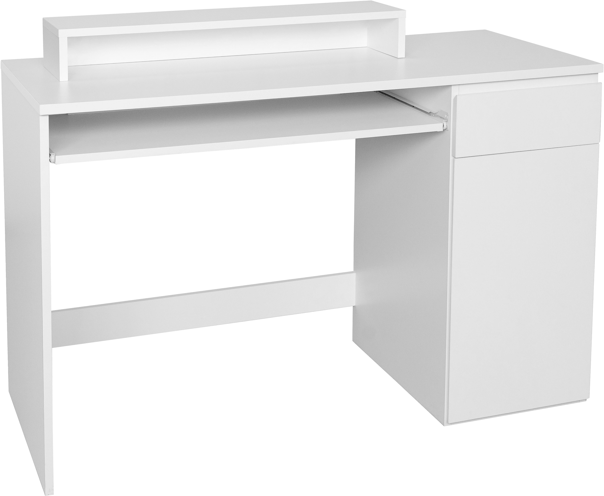 OTTO home Schreibtisch »Jarvie« mit Tastaturauszug, mit Monitoraufsatz, mit Schublade