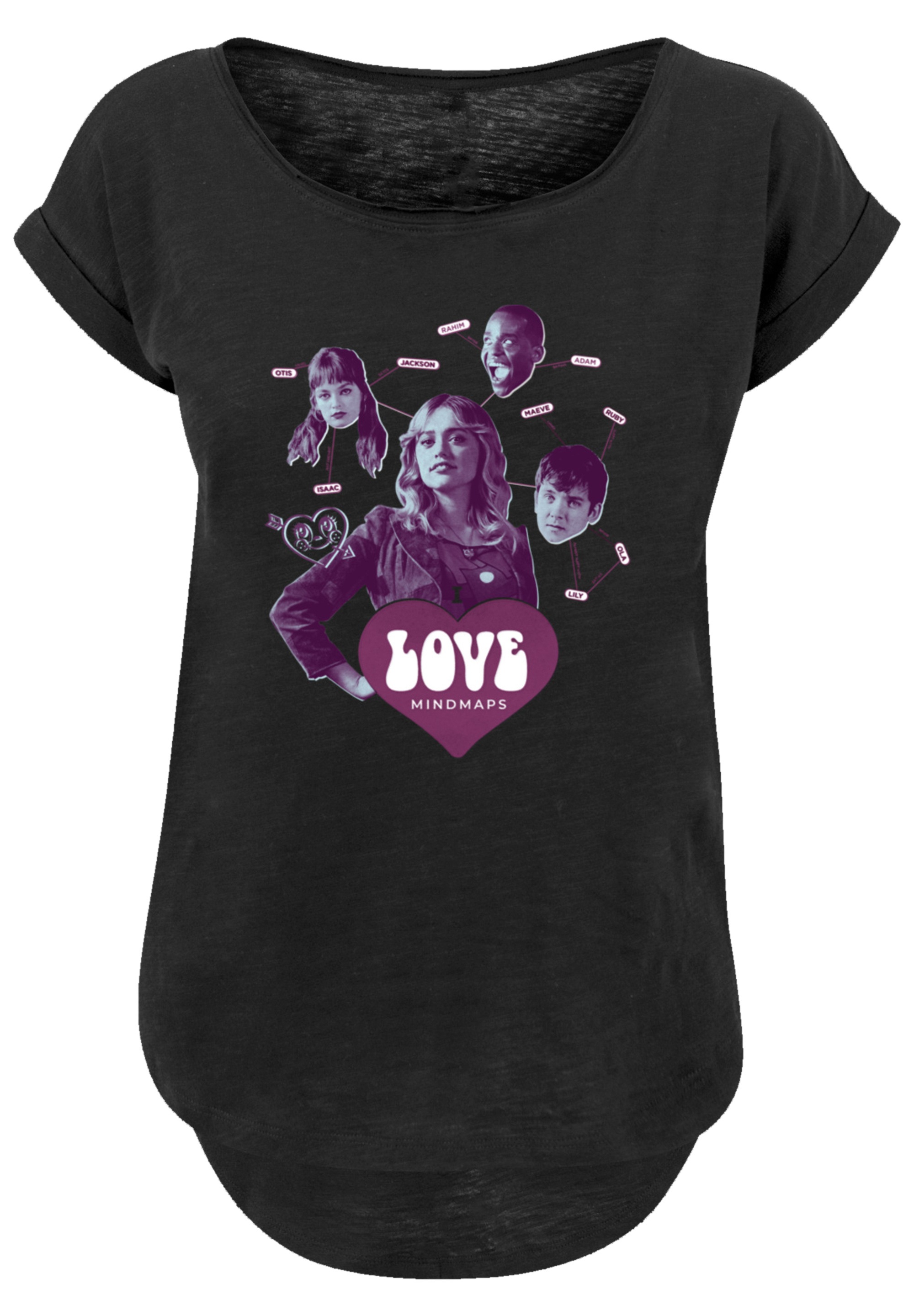 F4NT4STIC T-Shirt »Sex Education Love Mindmaps Netflix TV Series«, Premium Qualität