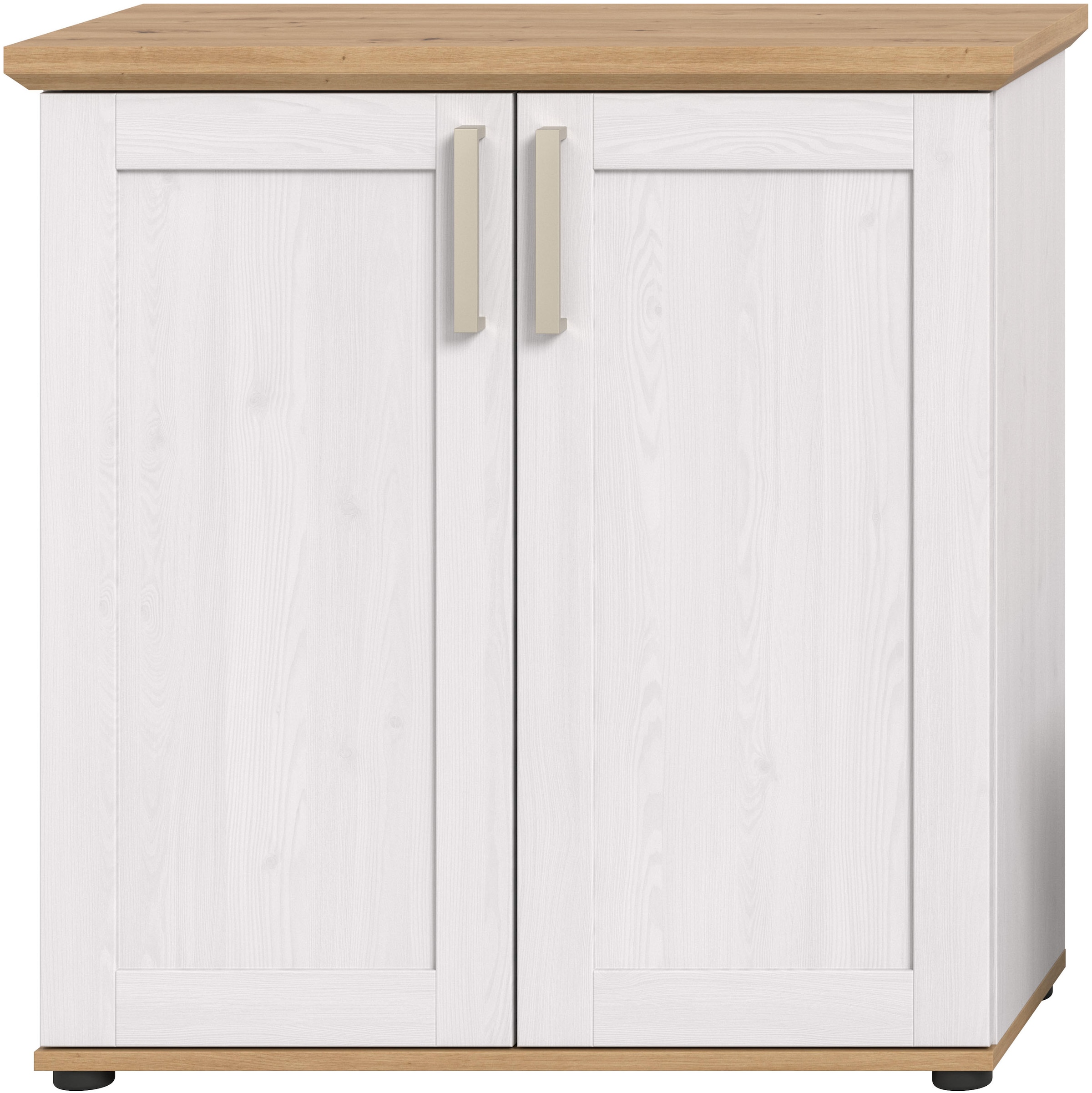 Home affaire Kommode »Cosenza«, Cosenza Highboard 88 cm, 2 Türen, 3 Fächer, Wohnzimmer