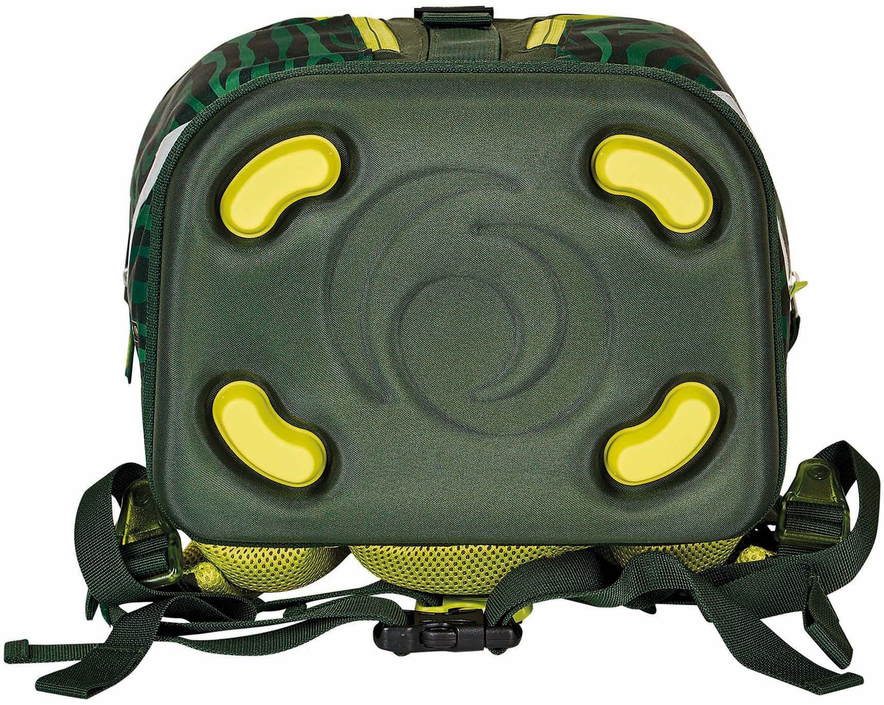 Herlitz Schulrucksack »SoftLight Plus, Jungle«, Reflektoren-Floureszierende Flächen, mit 2 abnehmbaren Applikationen