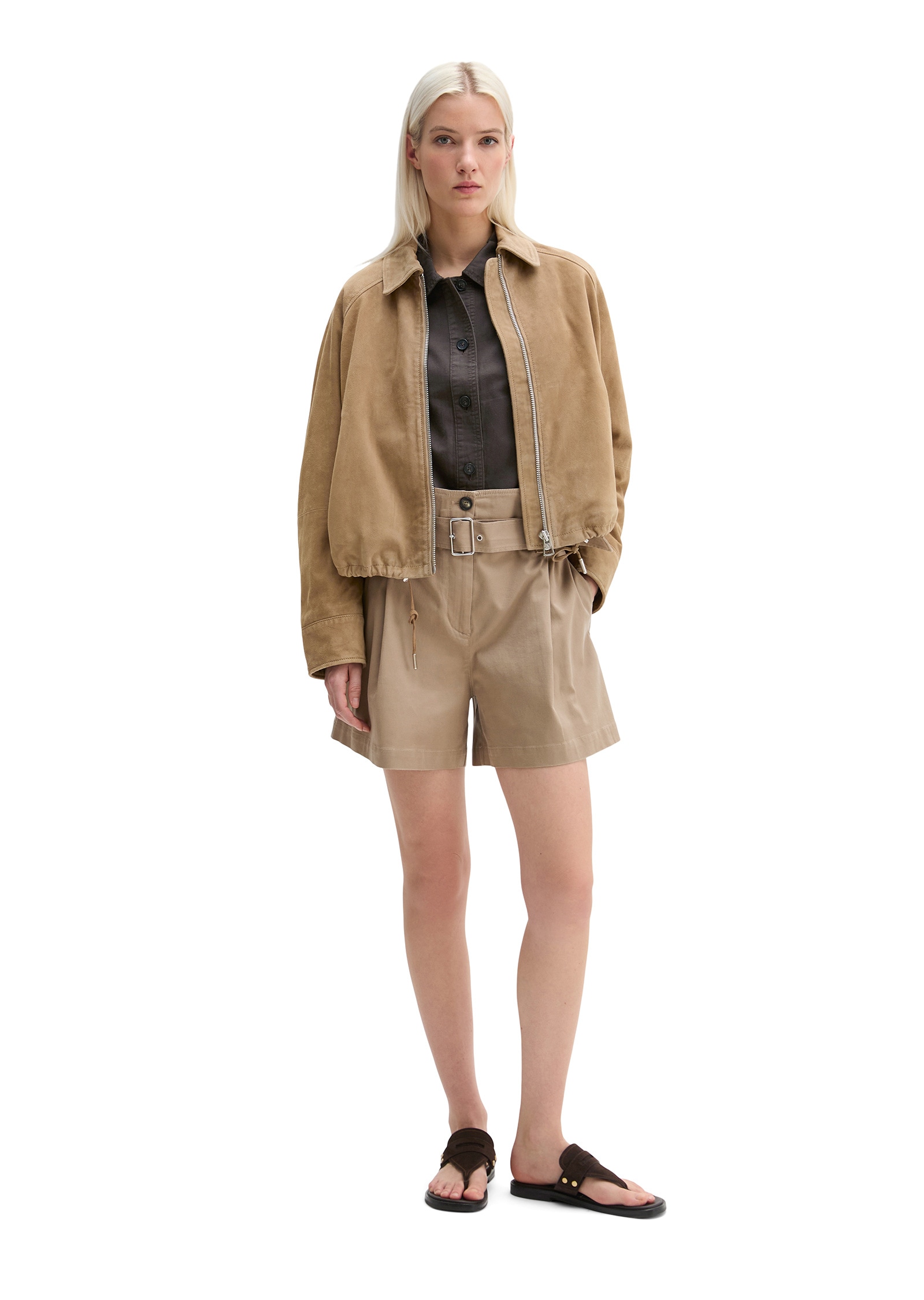 Marc O'Polo Shorts »aus Bio-Baumwolle-TENCEL™ Lyocell-Stretch«