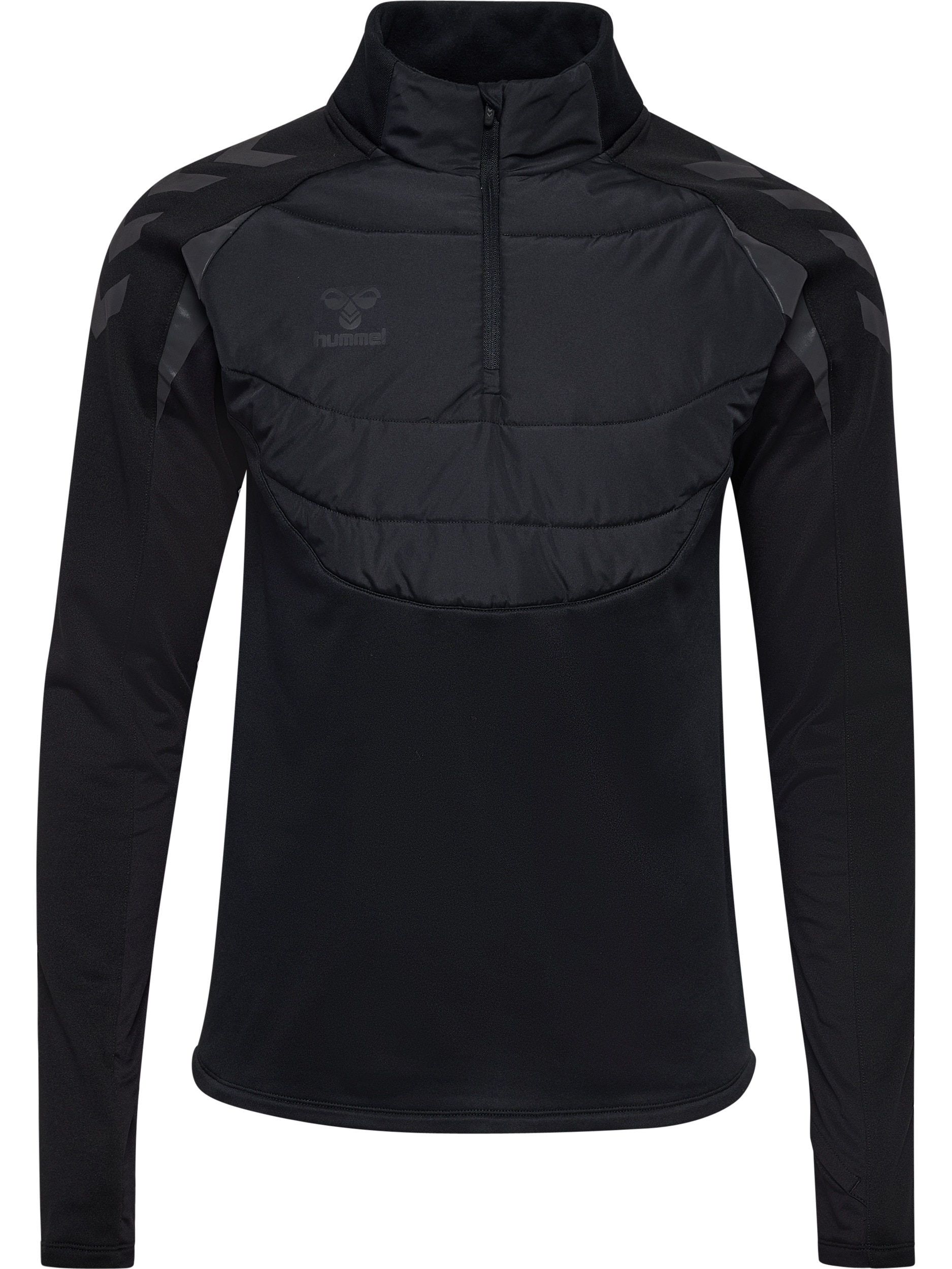 hummel Trainingsshirt "HMLBTC WINTER TRAINING HALF ZIP" atmungsaktives Material, schnell trocknend, aus Polyester und Elasthan