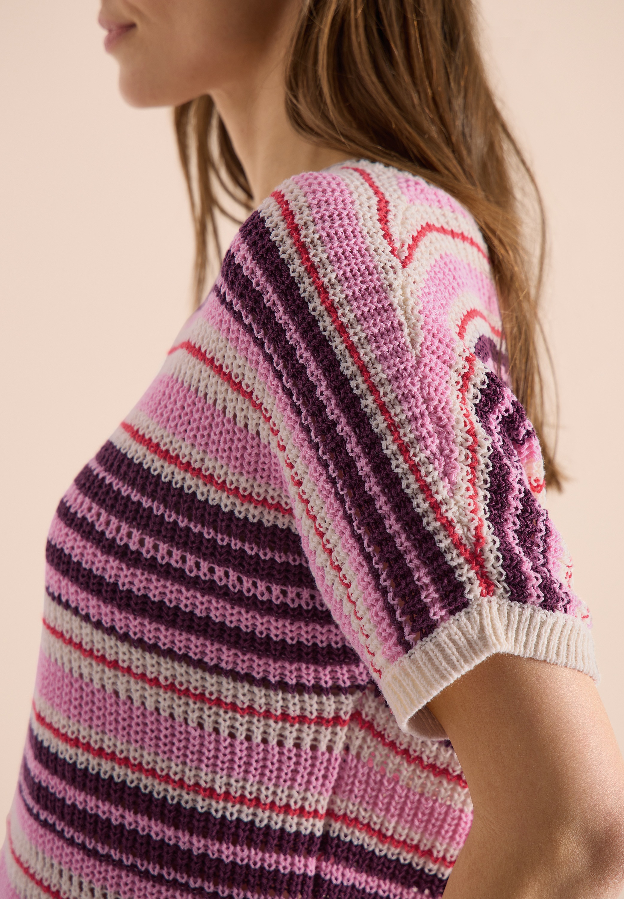 Cecil Strickpullover mit Streifen Muster