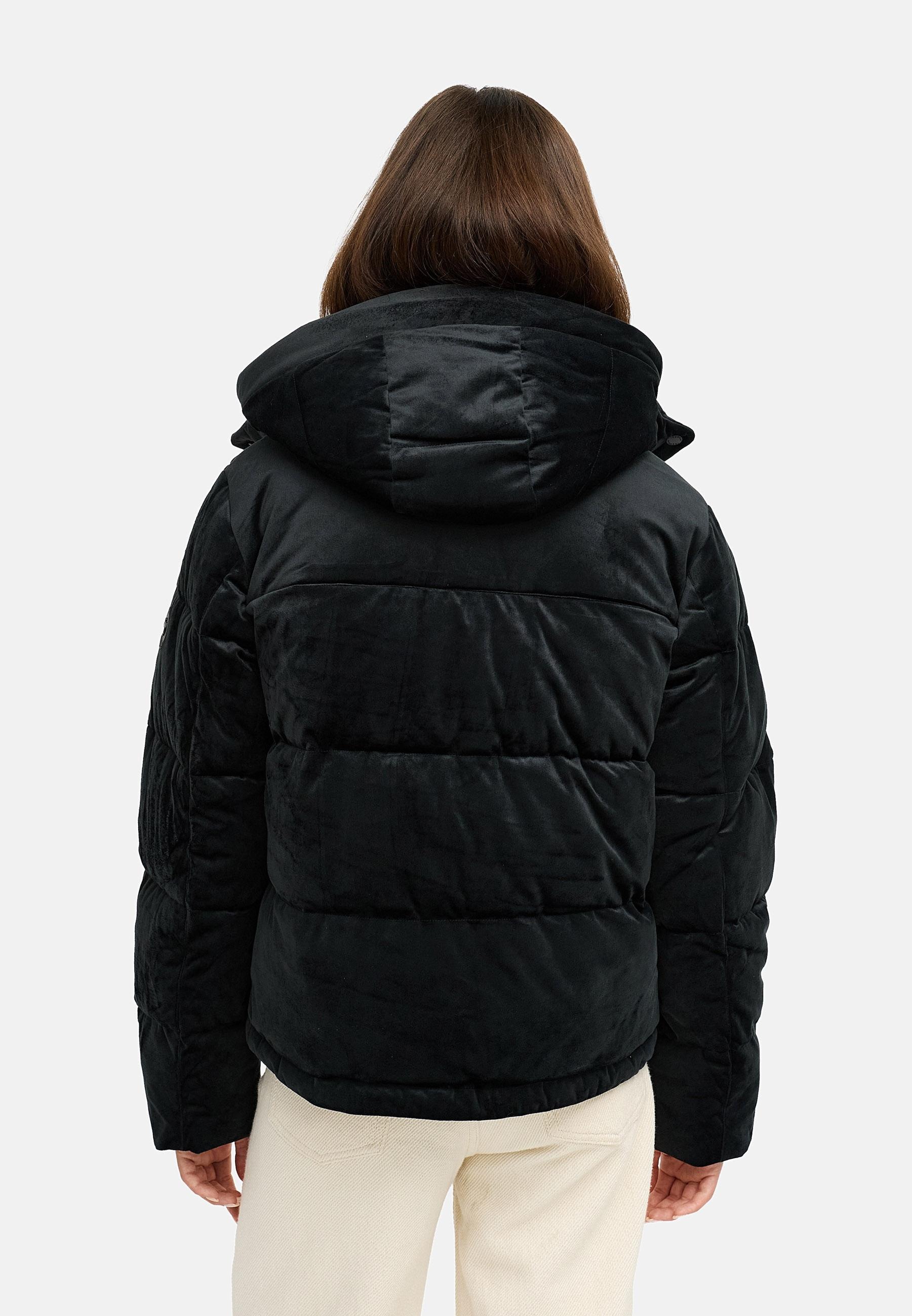 Ragwear Steppjacke »Roobie Velvet YOUMODO«, mit Kapuze, Gesteppte Winterjacke in Samtoptik mit Kapuze