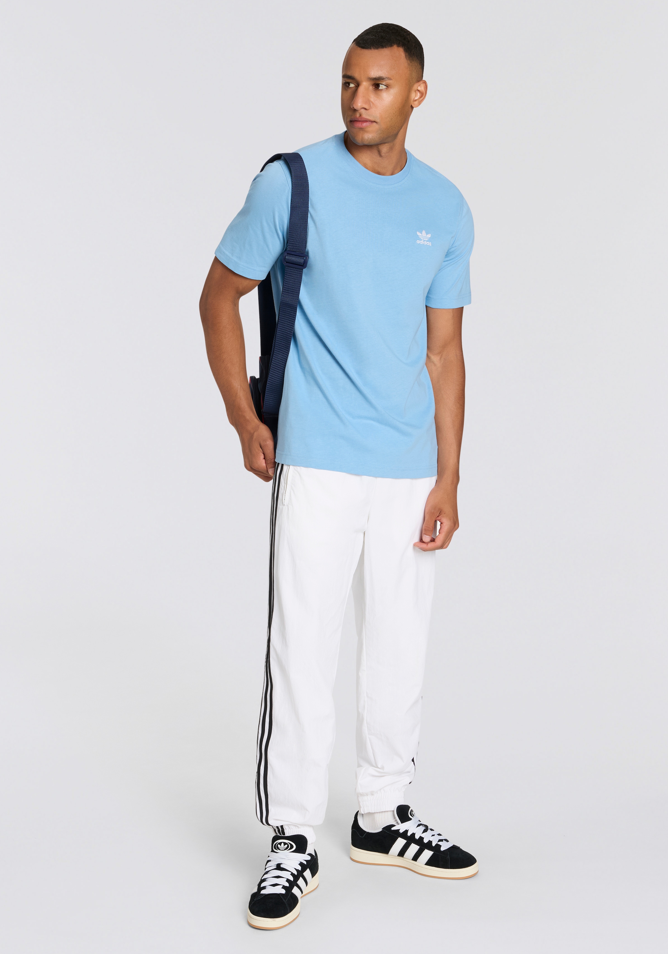 adidas Originals T-Shirt »TREFOIL ESS TEE«, drei Streifen Essentials Shirt mit Trefoil Logo
