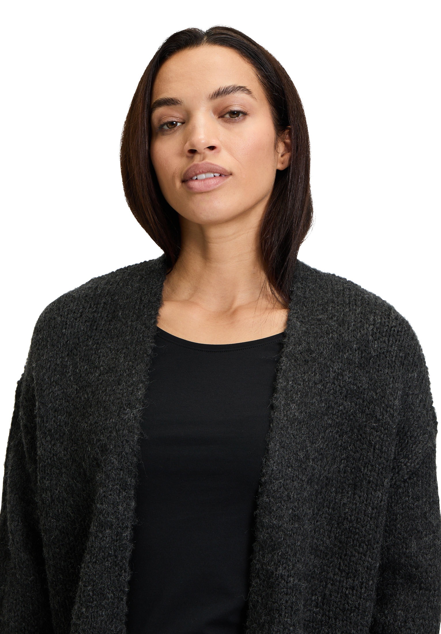 Cartoon Strickjacke »Cartoon Basic-Strickjacke mit Taschen«, Rippbündchen