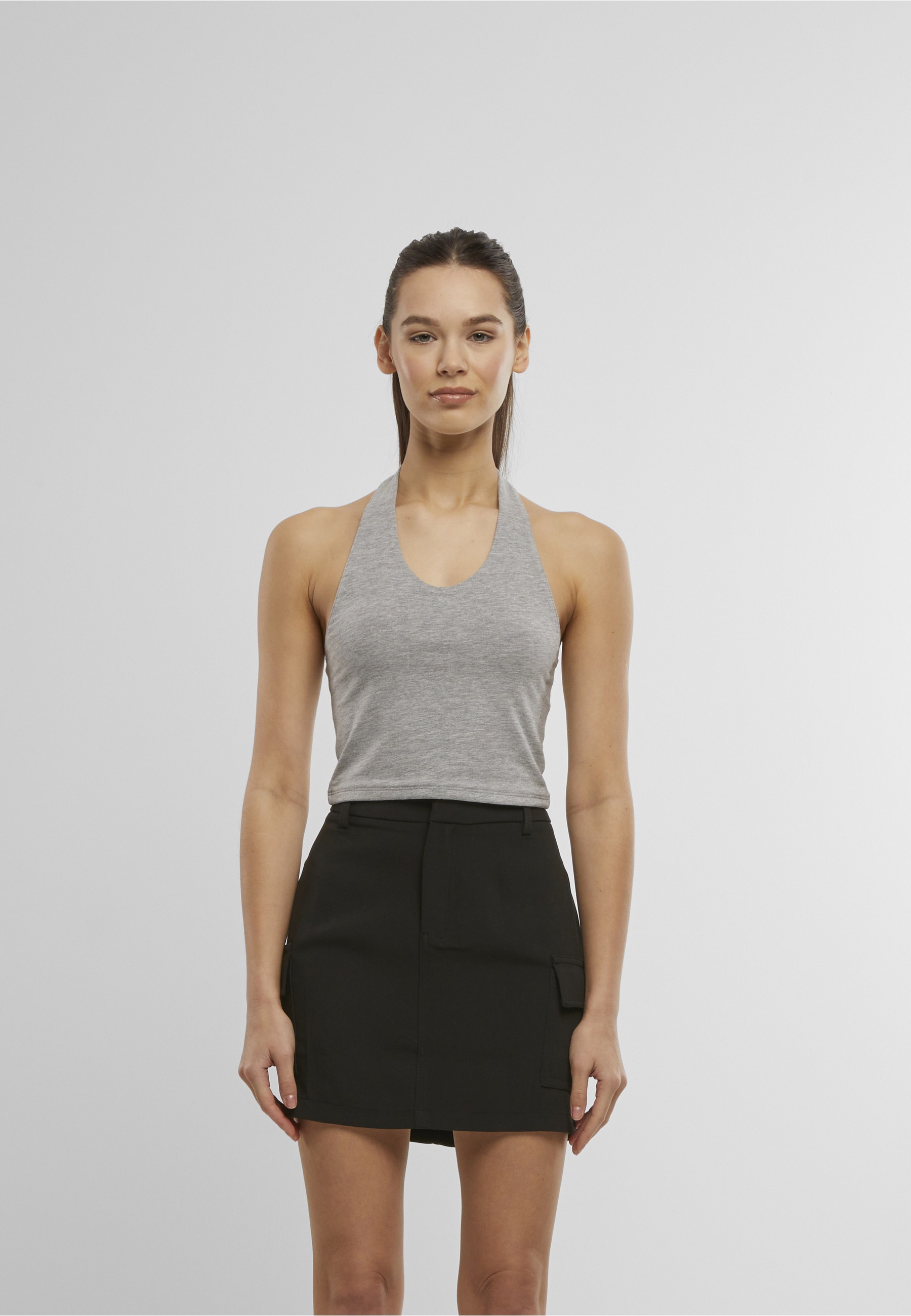 URBAN CLASSICS Tanktop »Urban Classics Ladies Basic Neckholder Jersey Top«