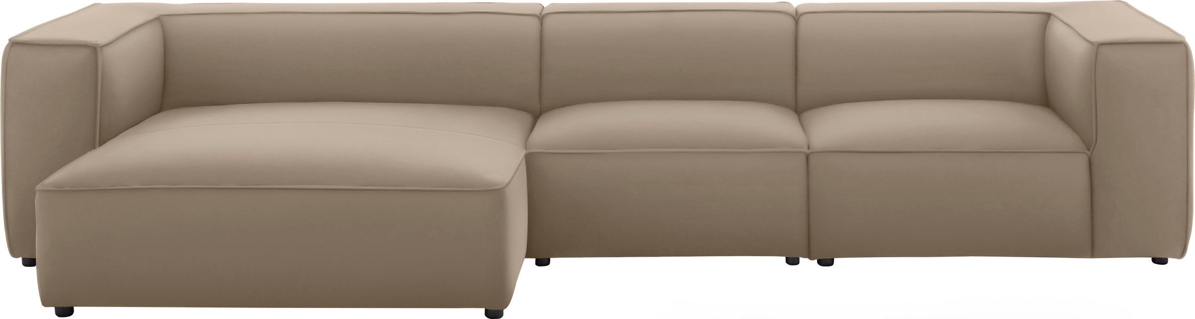 W.SCHILLIG Ecksofa "around-the-block", mit eleganter Biese, mit Federkern, günstig online kaufen