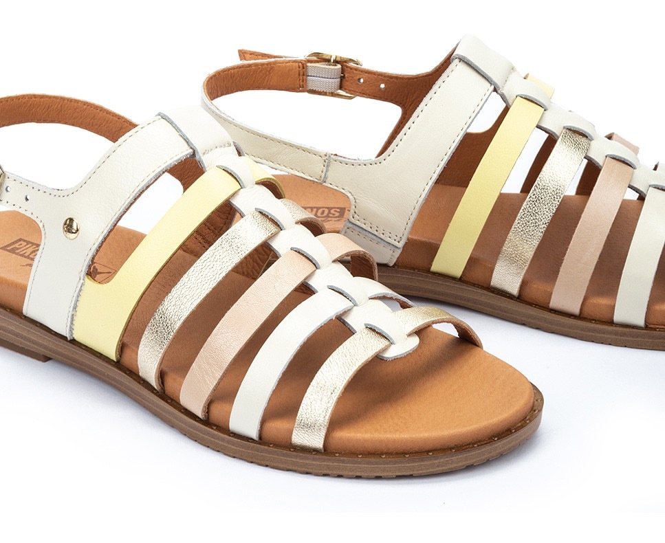 PIKOLINOS Riemchensandale »FORMENTERA«, Sommerschuh, Sandalette, Sandale, mit Metallic Details