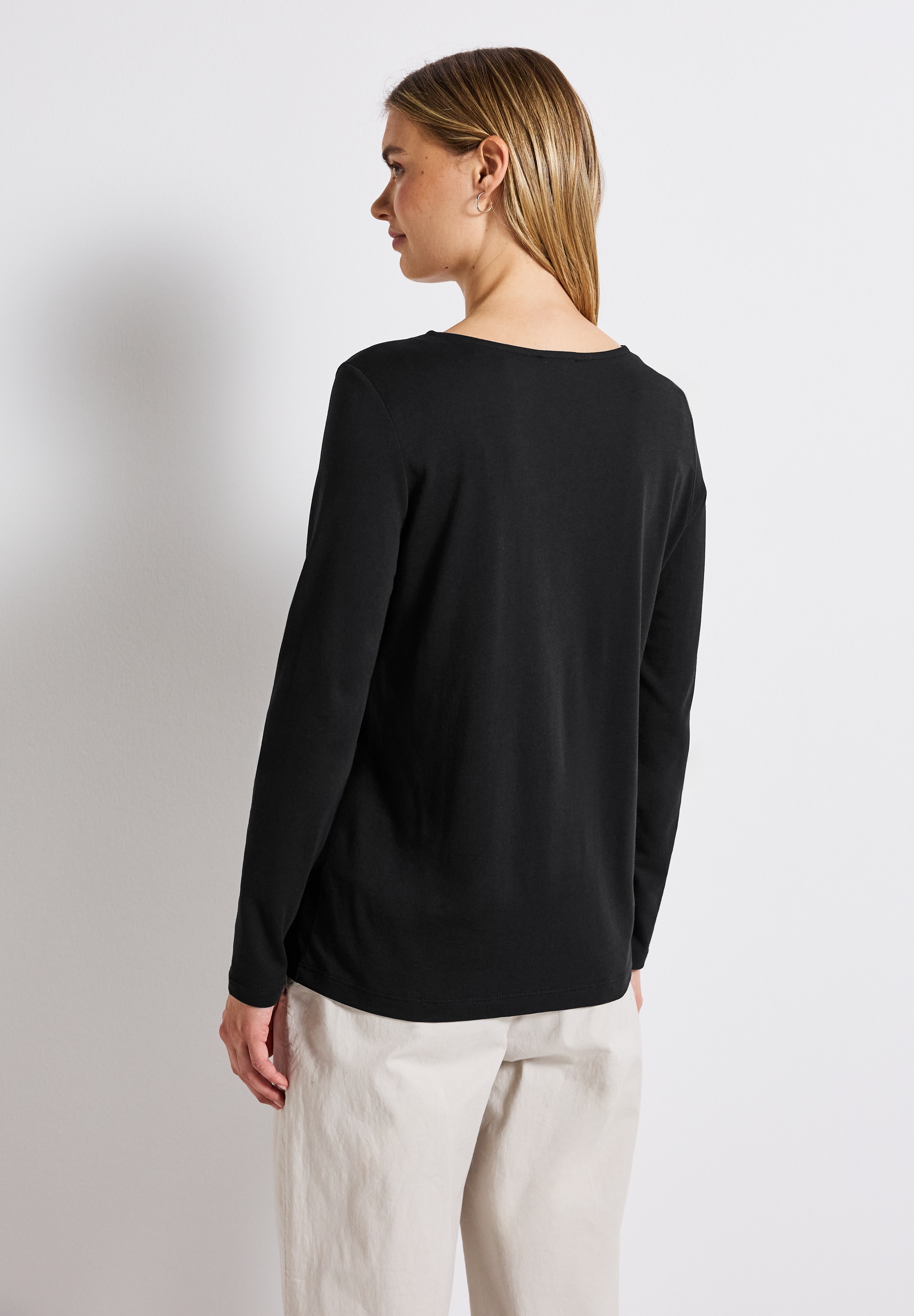 STREET ONE Langarmshirt, im soften Baumwoll-Mix