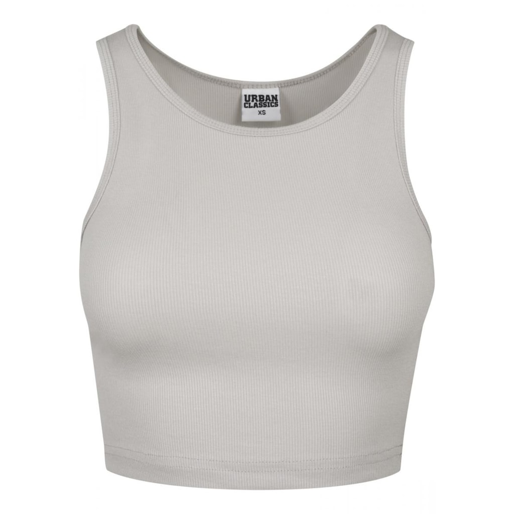 URBAN CLASSICS Muskelshirt »Urban Classics Damen Ladies Rib Cropped Top«, (1 tlg.)