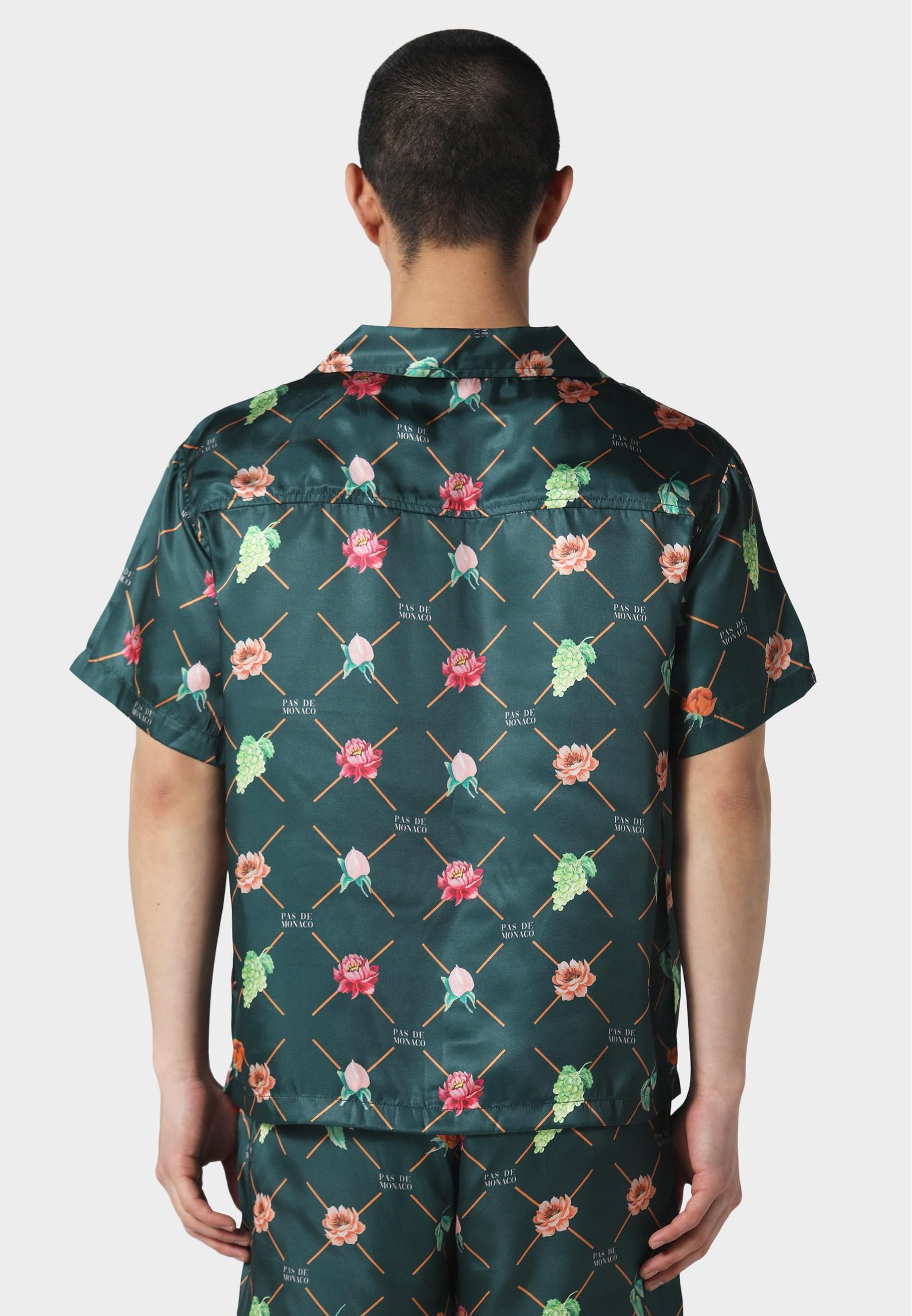 Pas De Monaco Langarmhemd »Pas De Monaco FRUIT MONOGRAM CUBAN SHIRT«, (1 tlg.)