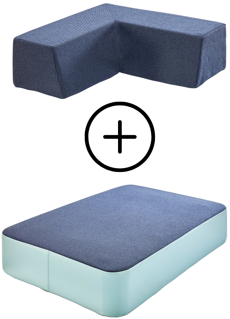 Hipp-Hopp - das Hüpfpolster Weichbodenmatte »Hüpfpolster S und Rückenpolster M Winkel« Made in Germany