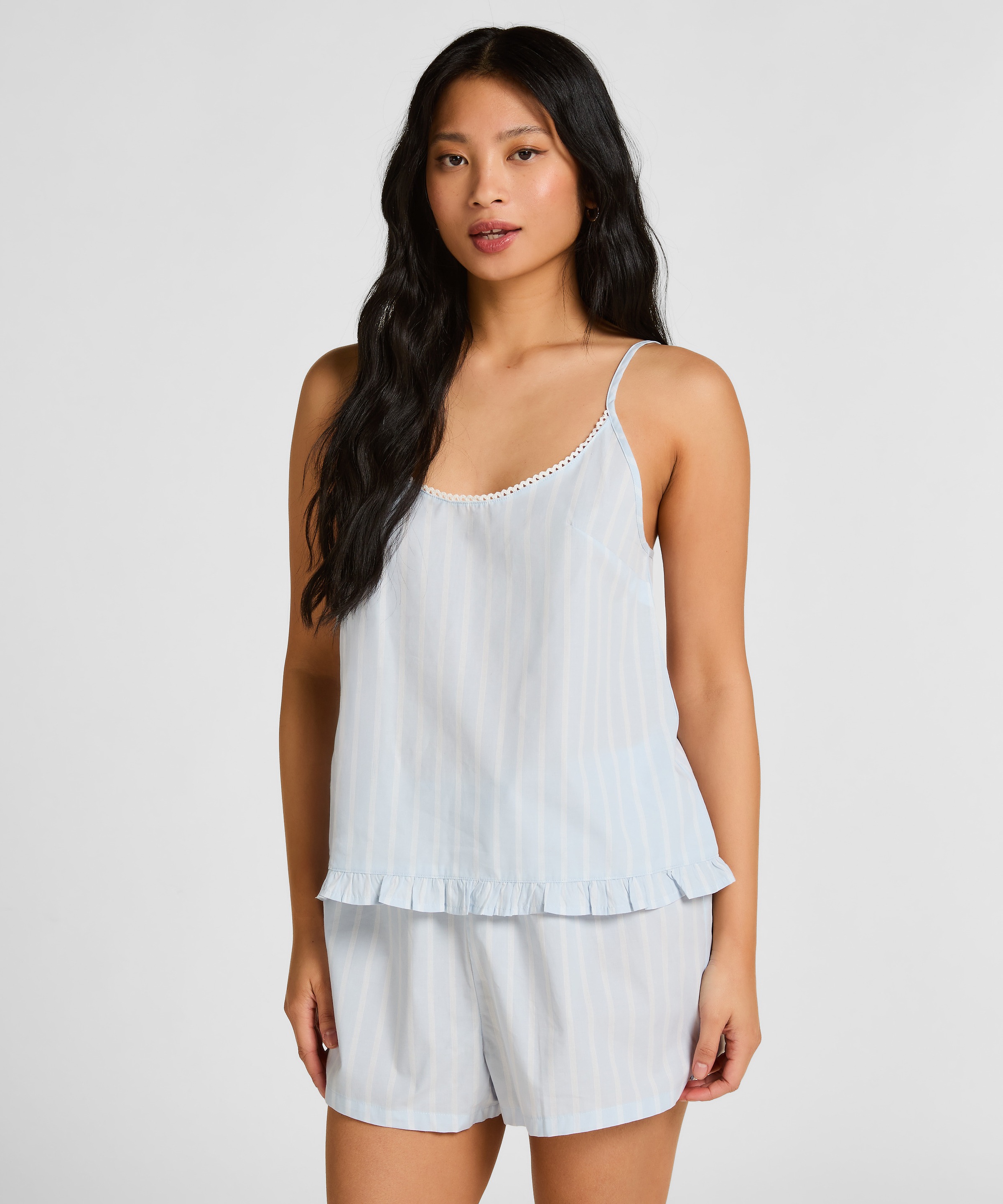 Hunkemöller Pyjama "Gestreifte Baumwollshorts"