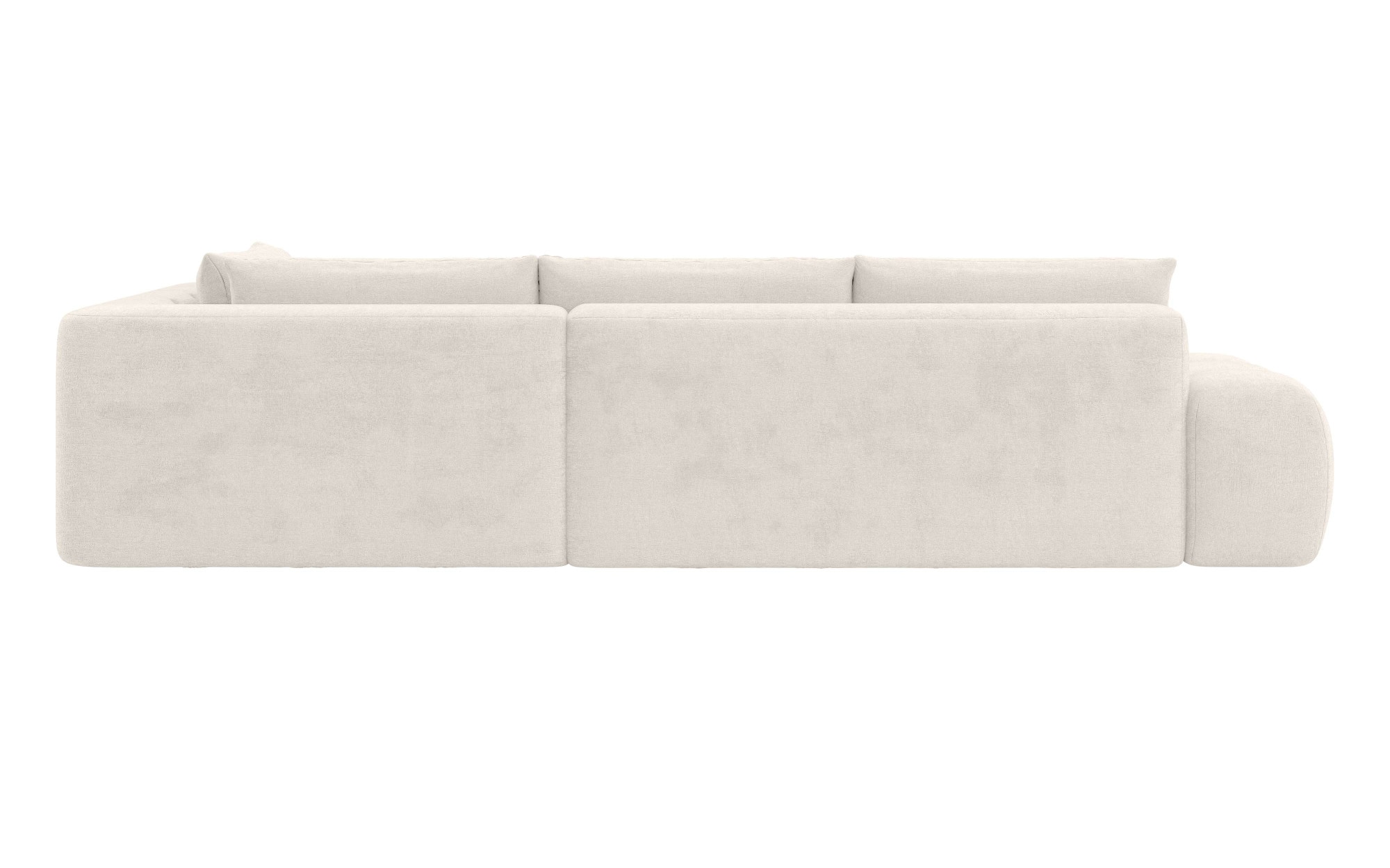INOSIGN Ecksofa »AZITA klein, L-Form, elegant und bequem Designsofa«, lose Rückenkissen, traumhafte Steppung, Maße B/T/H: 296/176,5/89 cm