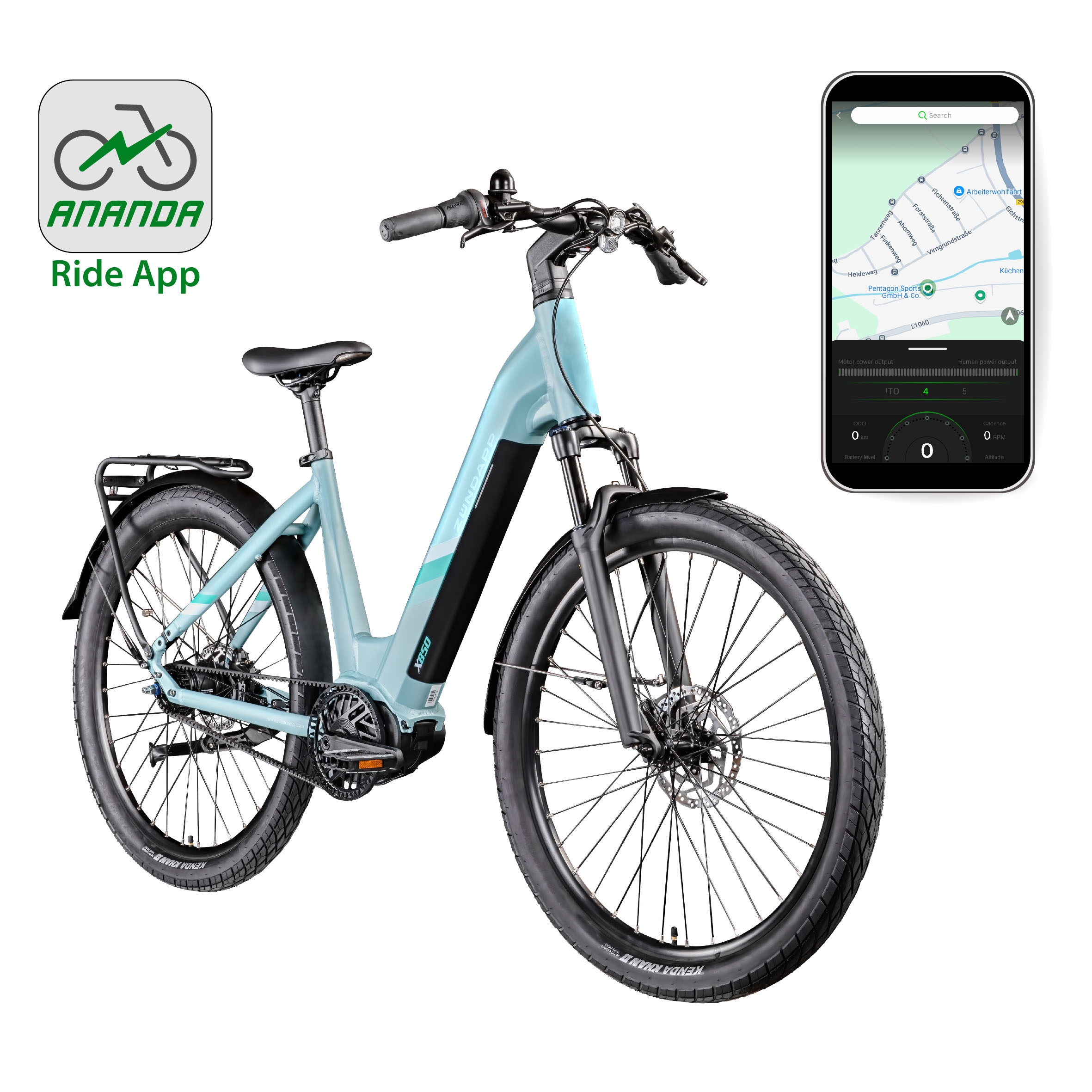 Zündapp E-Bike »X850«, 7 Gang, Mittelmotor 250 W