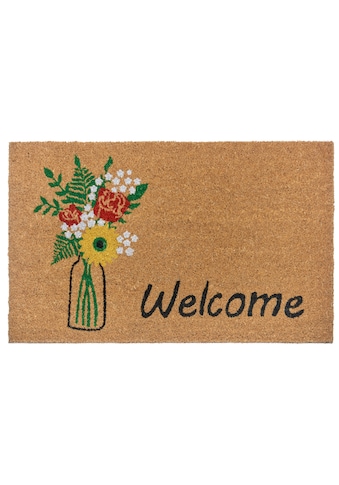 HANSE Home Durų kilimėlis »Welcome & Flowers« rec...