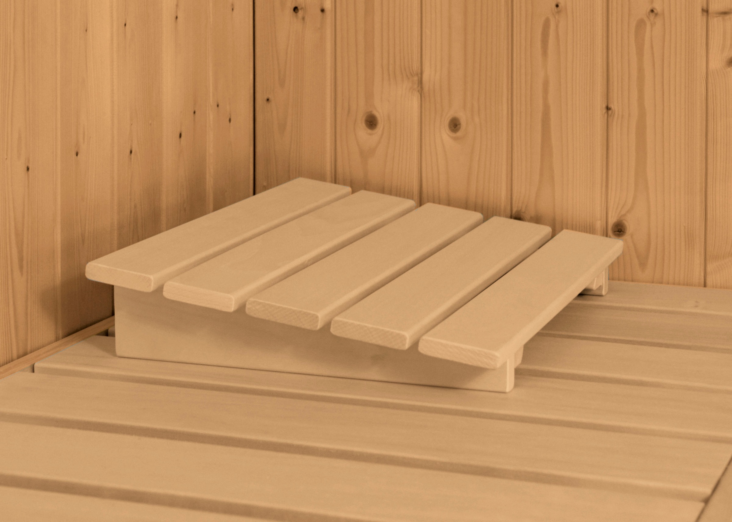 welltime Sauna »Artja«, naturbelassen, mit Ofen 9 kW ext. Steuerung