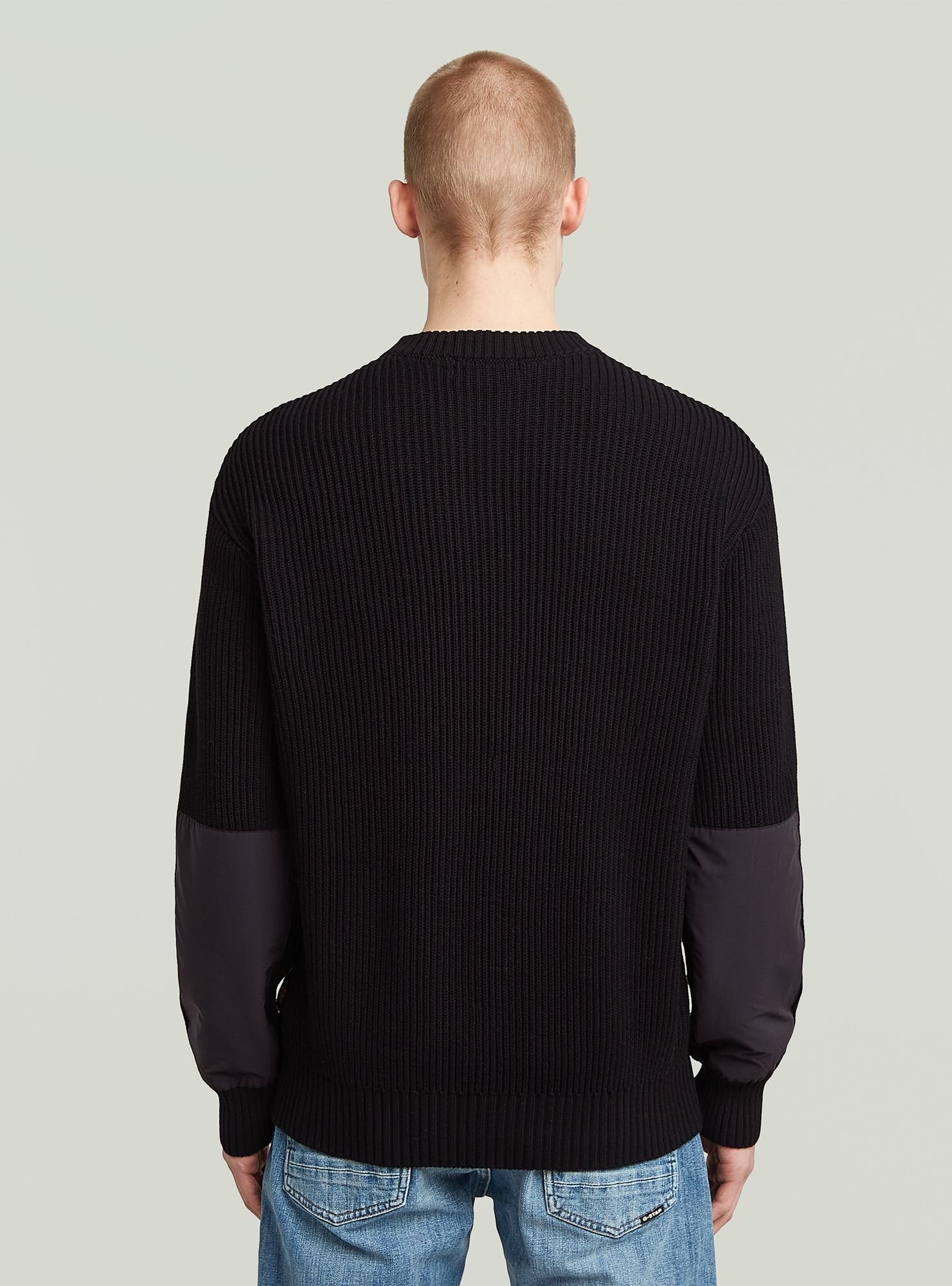 G-STAR Longpullover »Woven Mix Knit Pullover«